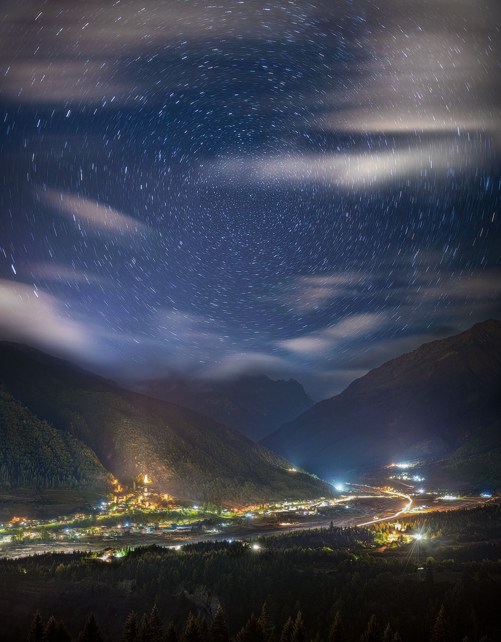 #Georgia #landscapes #nightscape #startrails, Helen Vasilieva