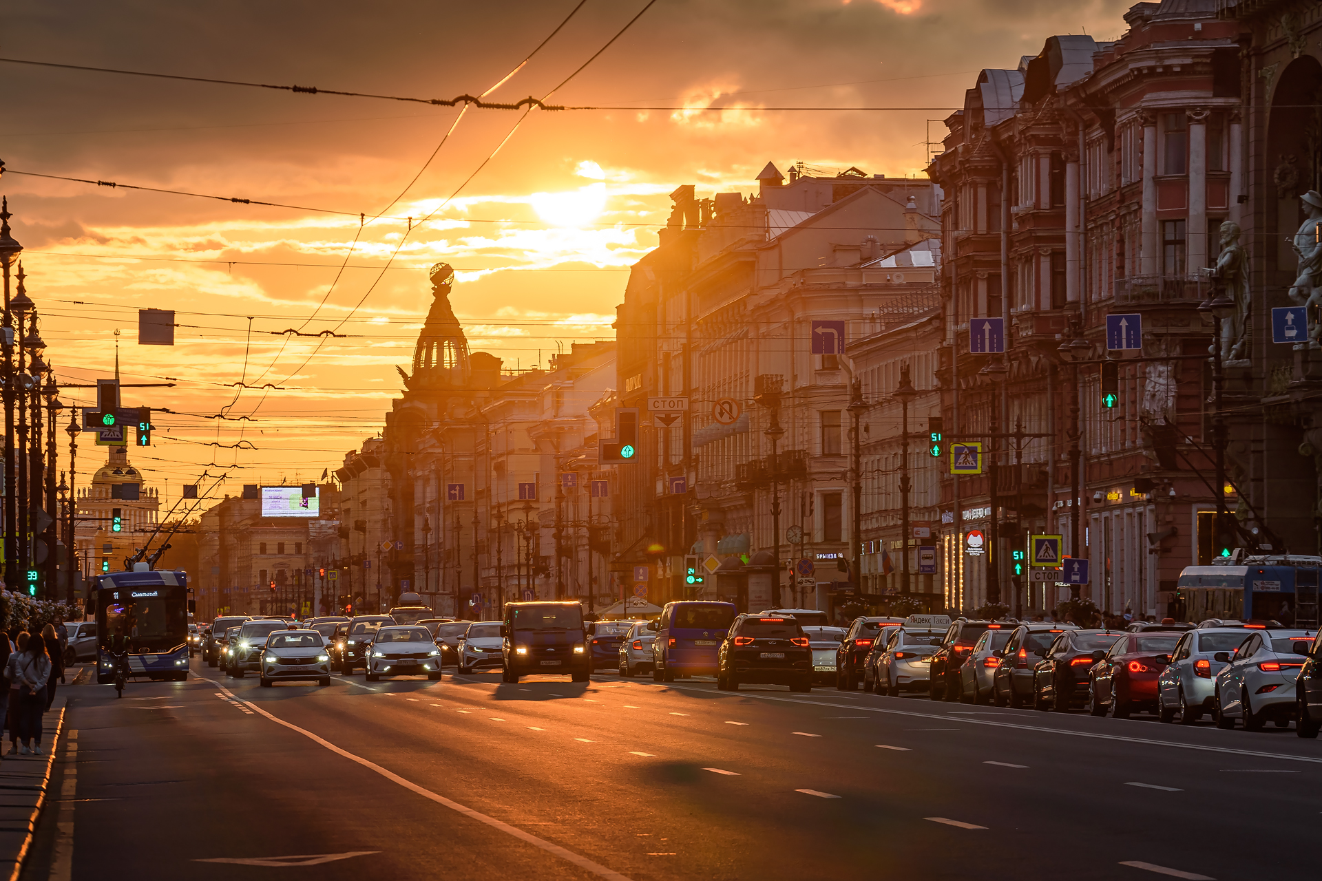Санкт-Петербург, Питер, город, архитектура, закат, Zakharov Armen