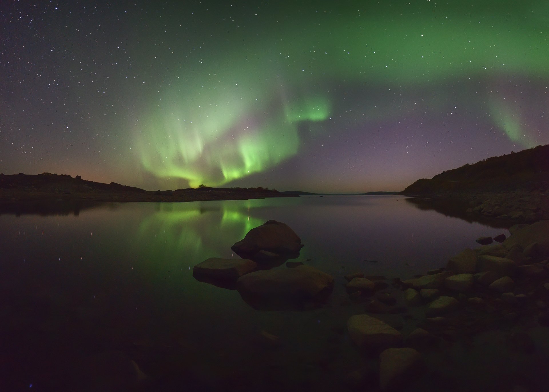 Северное сияние, кольский полуостров, Aurora Borealis,La aurora boreal, Space Photo,Kola Peninsula, Васильев Алексей