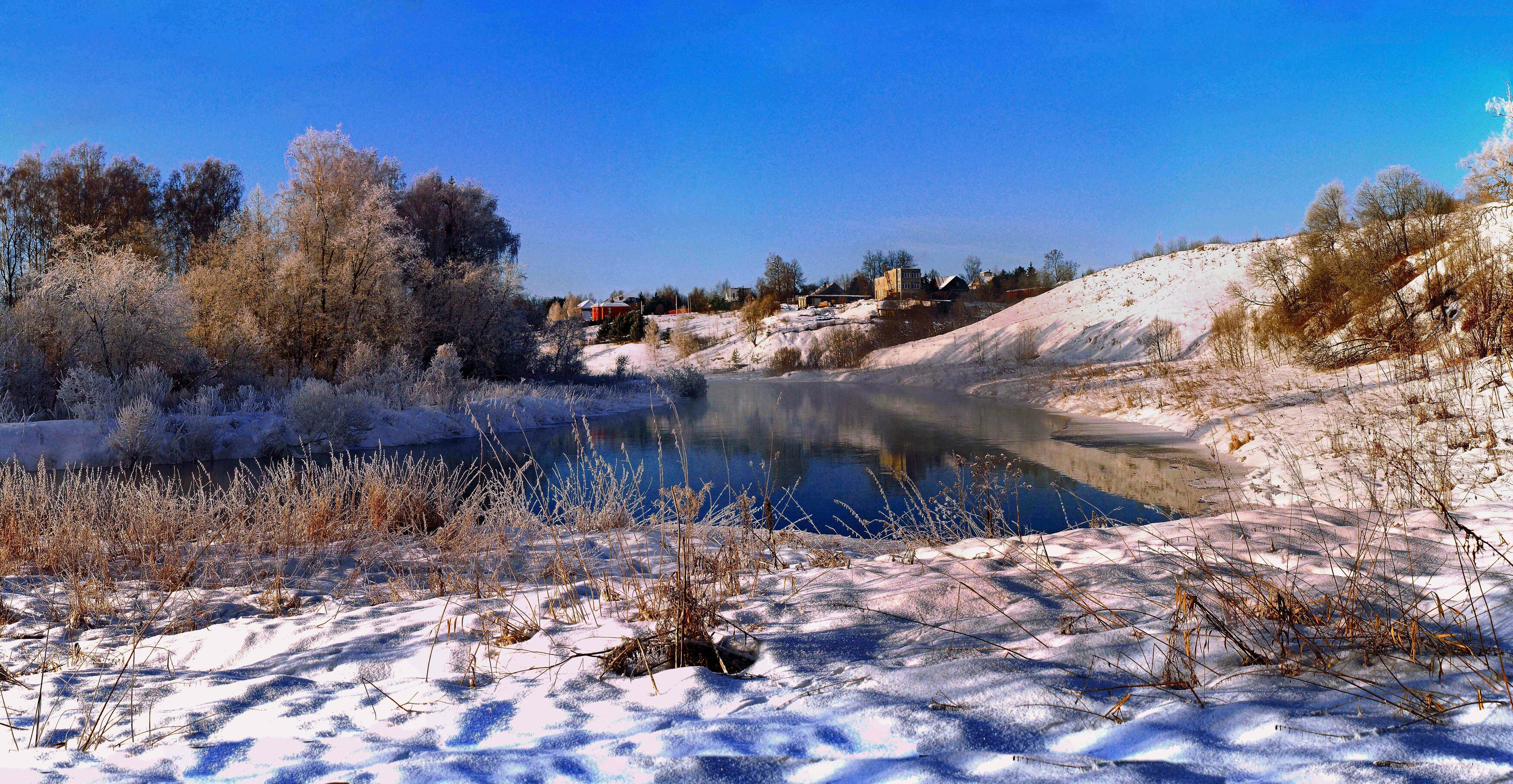 снег,иней,река., sasha yudin