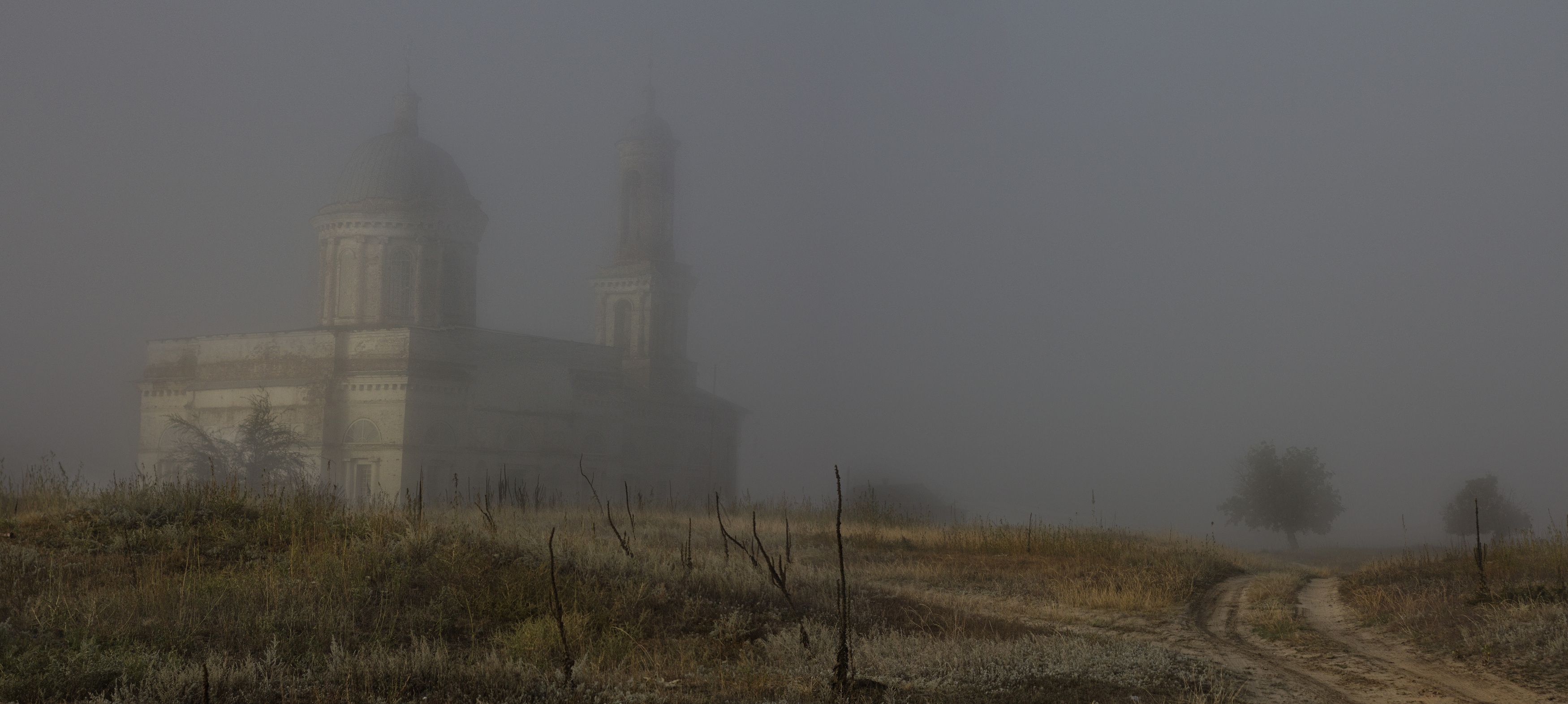 Елецкий Вознесенский собор в тумане фото