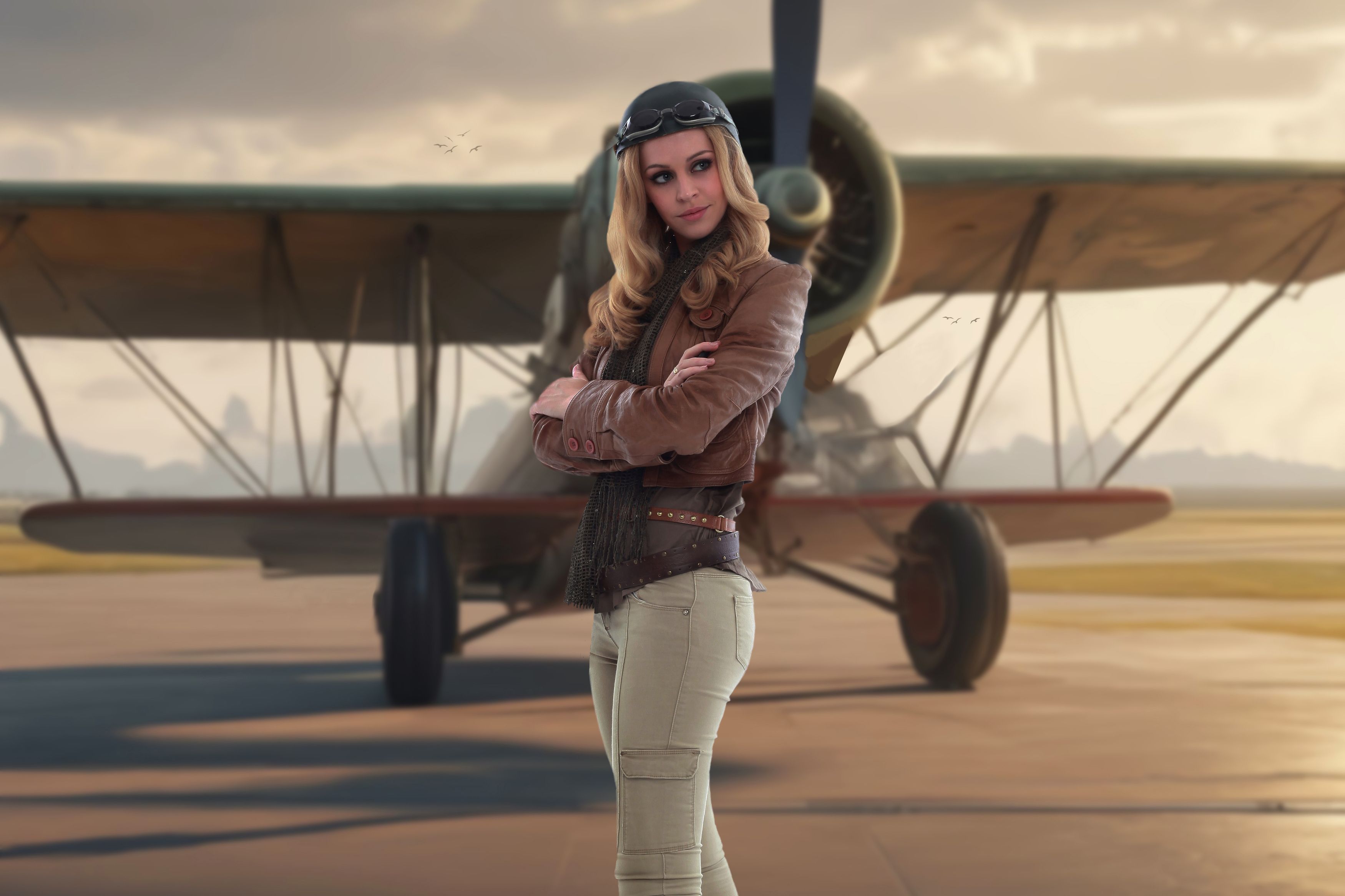 девушка пилот самолета. девушки авиаторы. летчик инструктор. девушки авиаторы. пилот дизельпанк парень.