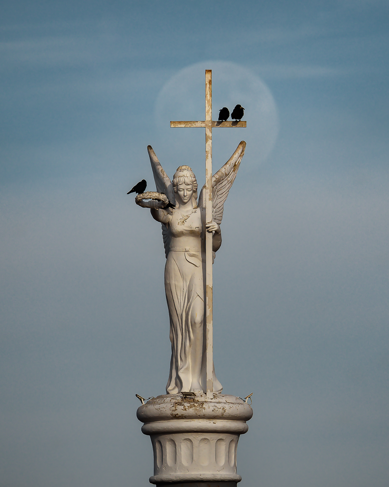 кавказ,  скульптура, статуя, луна, полнолуние, луна, moon, fullmoon, Zakharov Armen