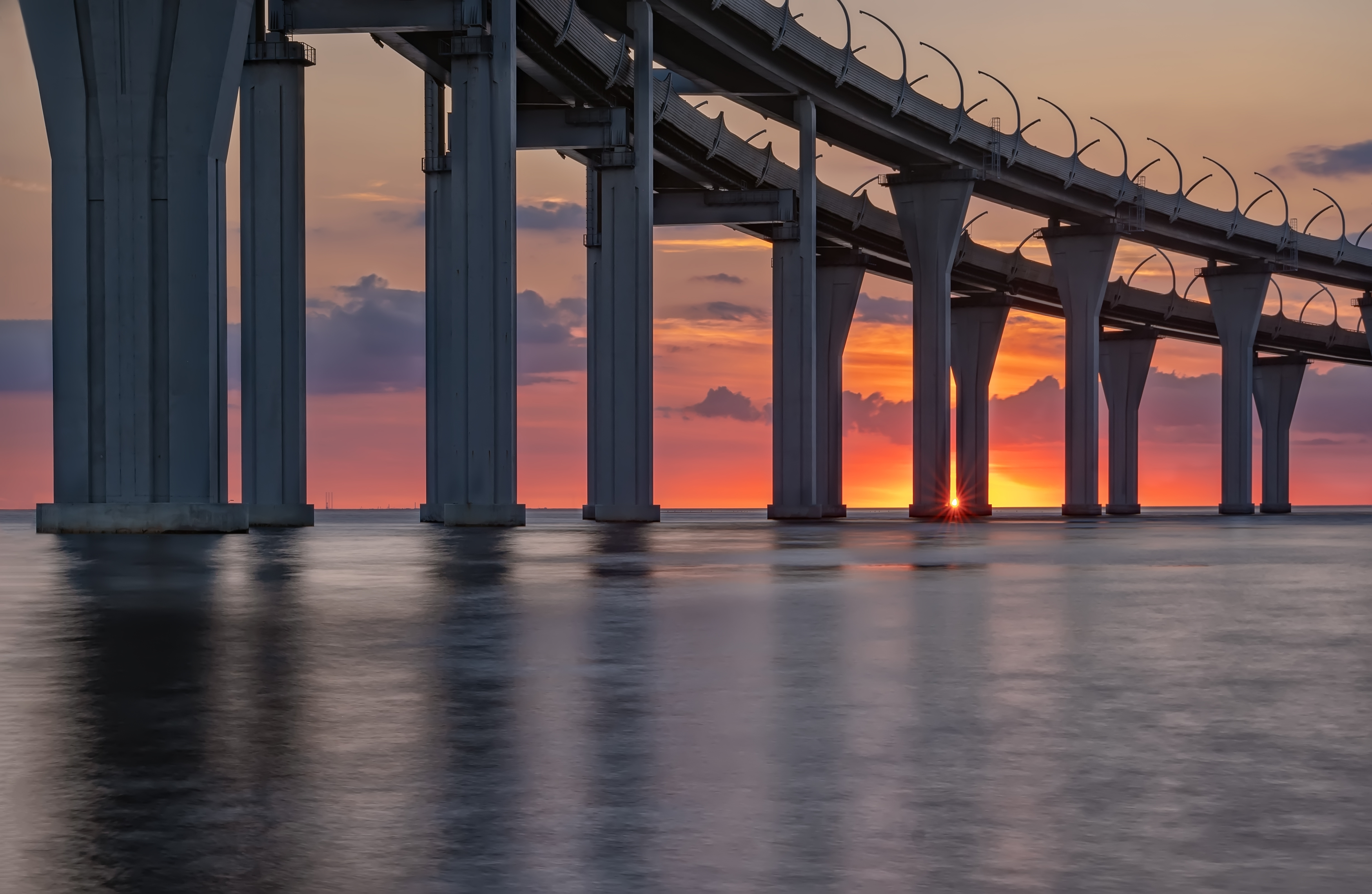 морской канал мост скоростной диаметр петербург вечер закат, Тамара