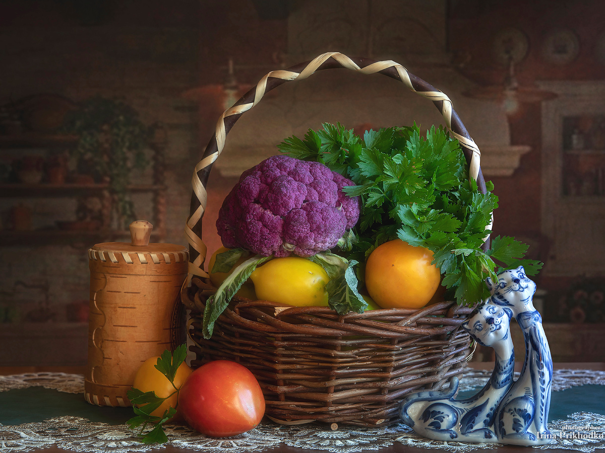 натюрморт, овощи, осень, кухня, Приходько Ирина