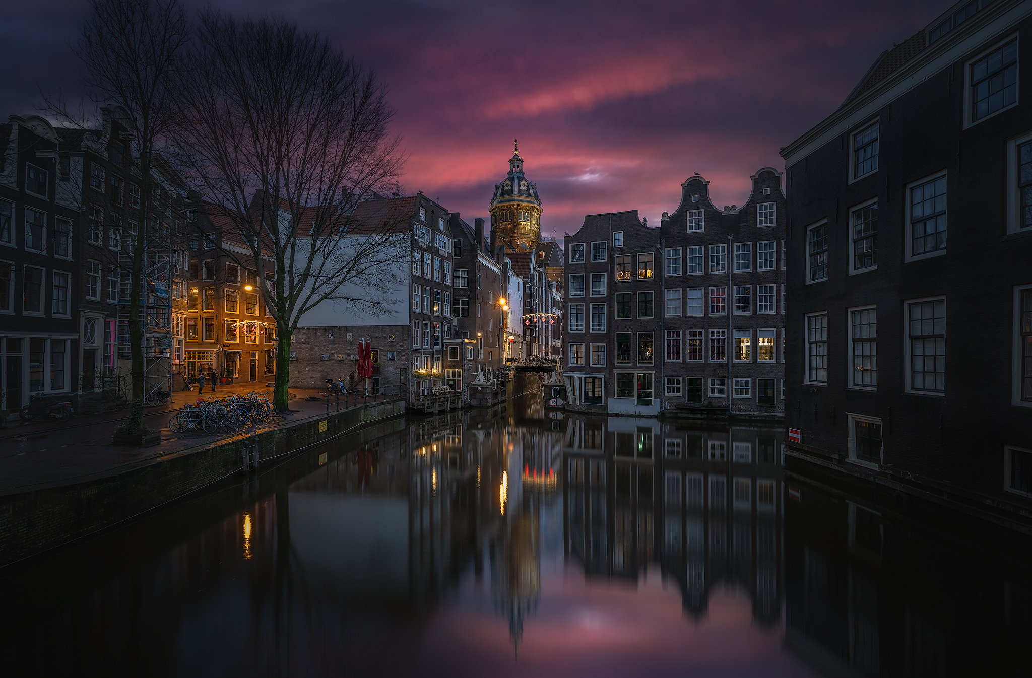 Amsterdam, Netherlands, Reflections, Sunrise, Daut Remo