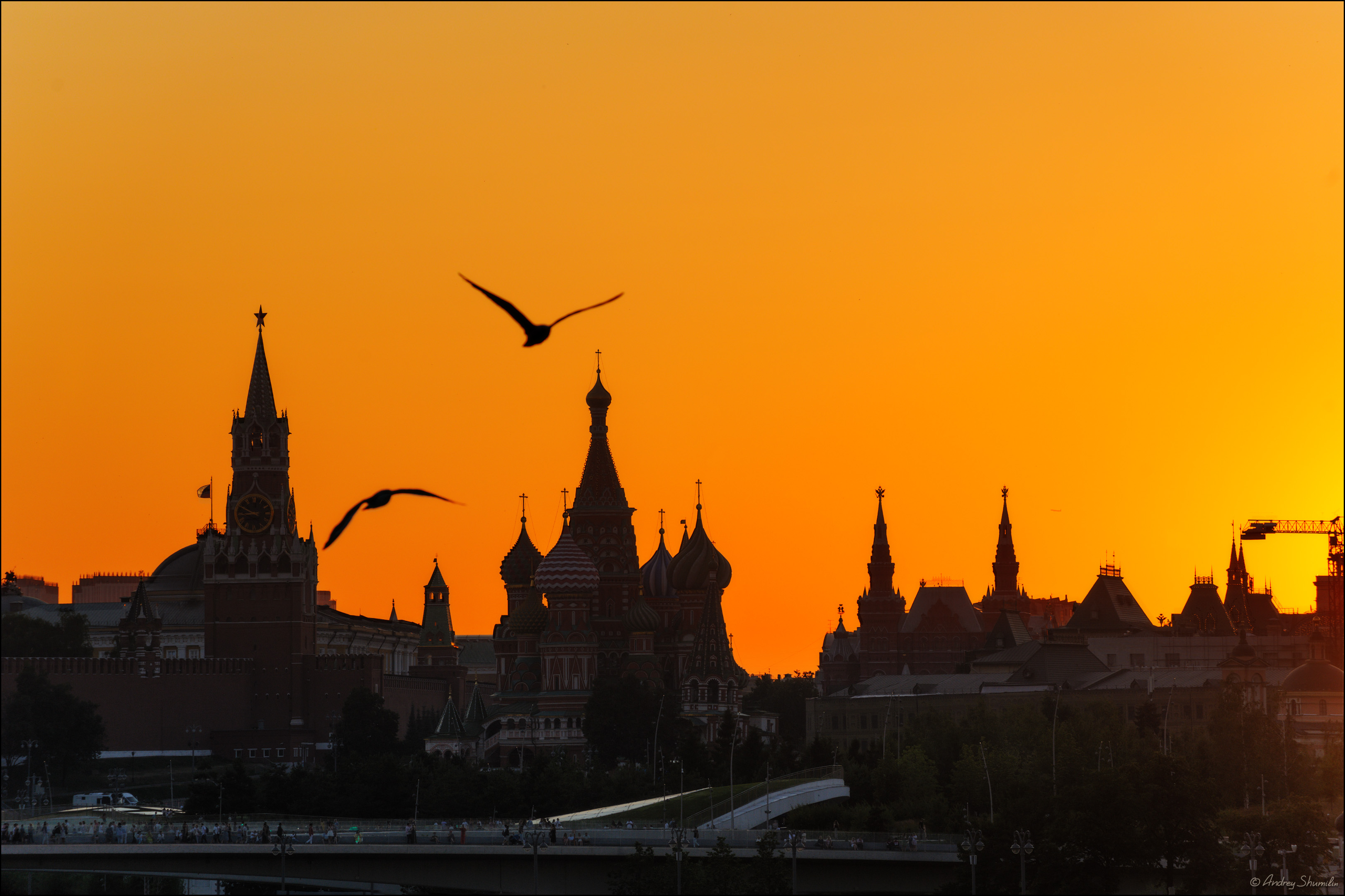 москва, кремль, закат, вечер, Андрей Шумилин
