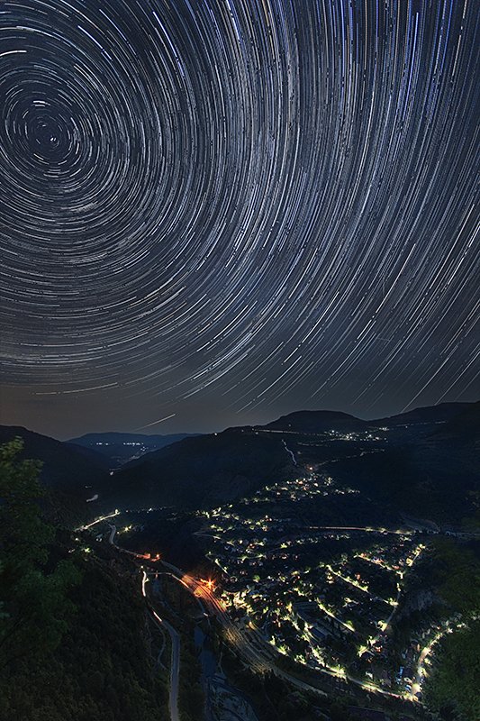 Bulgaria, Mountain), Night sky, Гора, Звезды, Небо, Ночной пейзаж, Ирина Костова