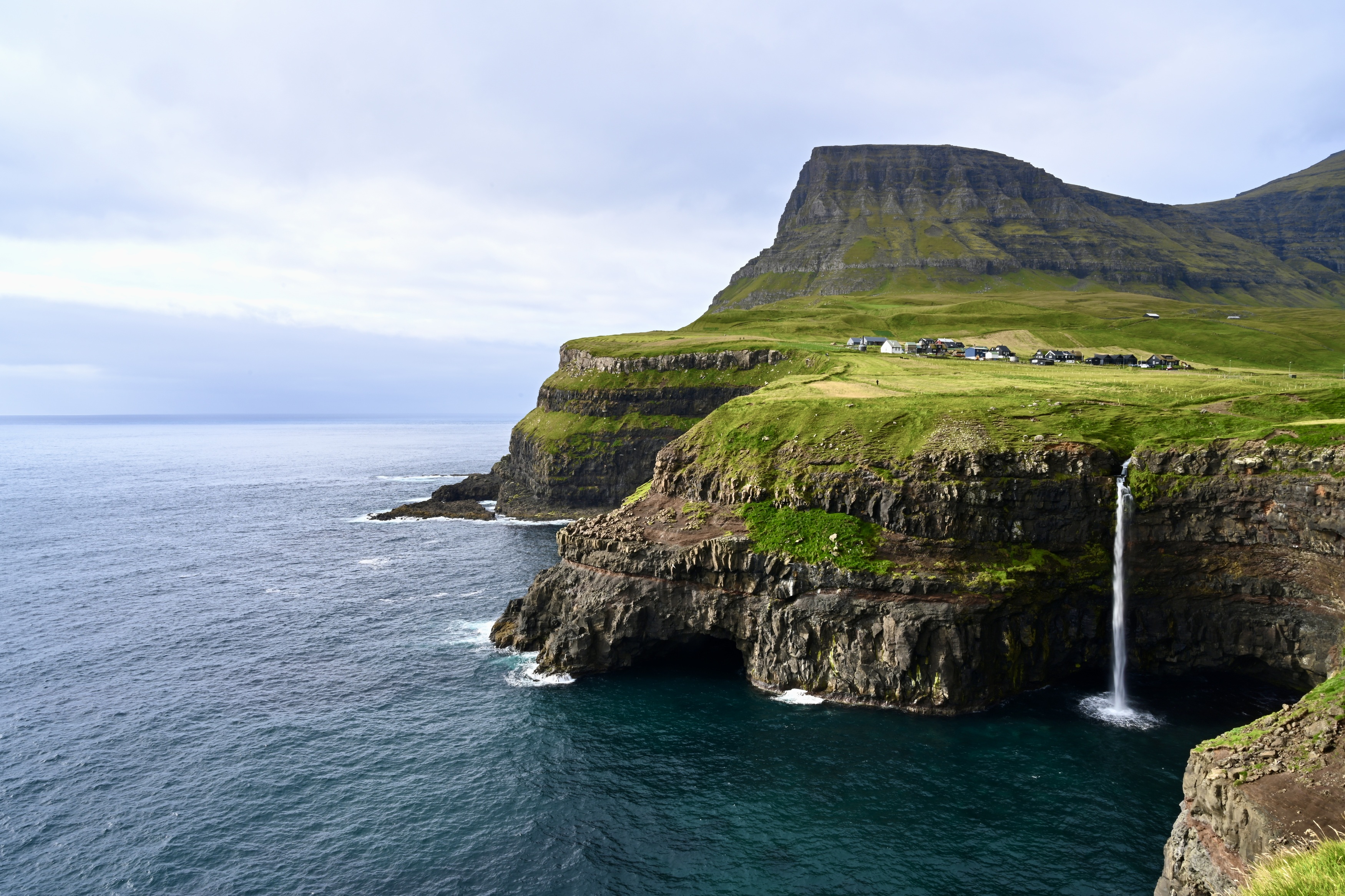 Landscapes, nature, mulafossur, Faroe Islands, waterfall, travel, sea, , Svetlana Povarova Ree