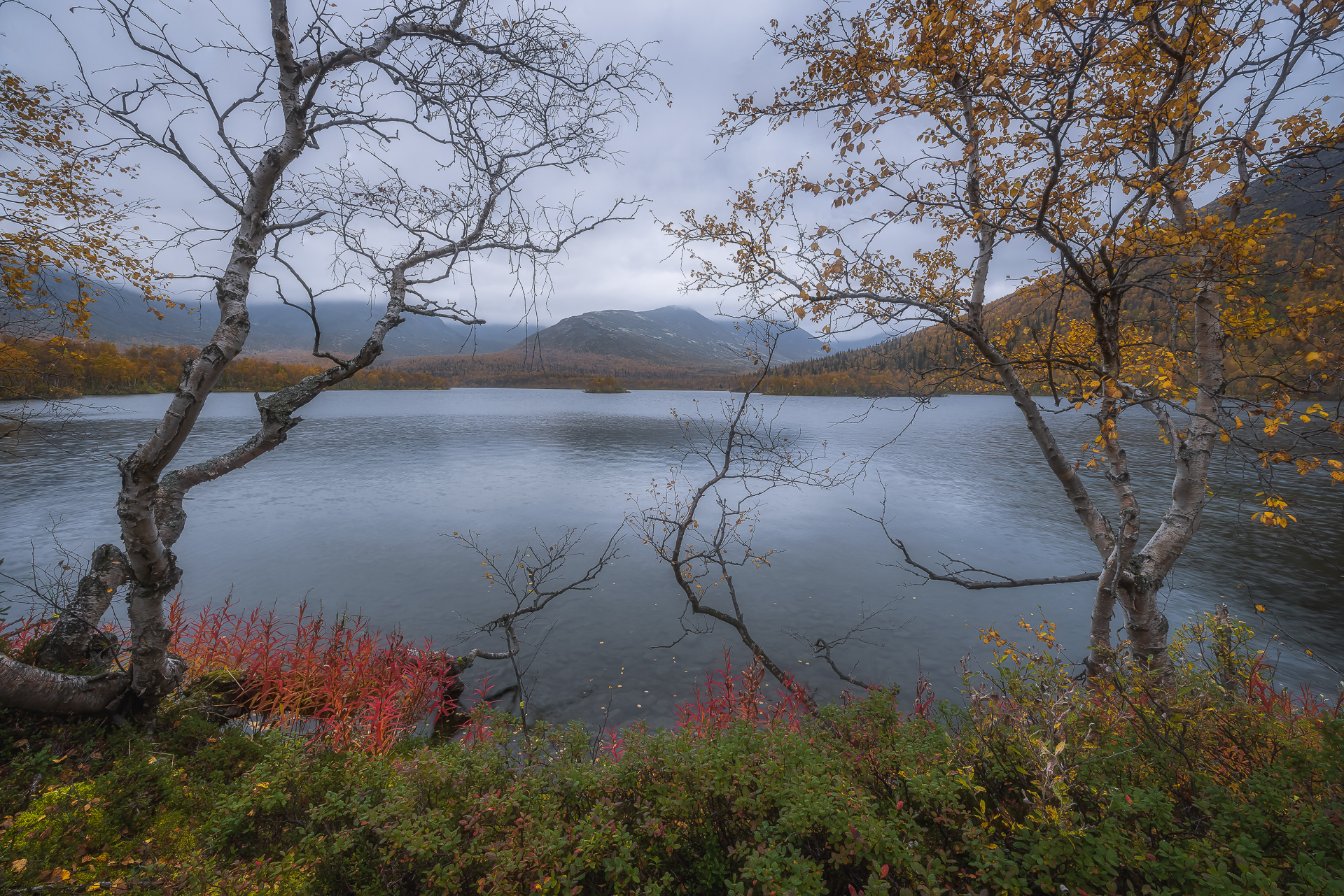 осень горы хибины озеро природа пейзаж autumn mountains khibiny lake nature landscape, Юхова Аня