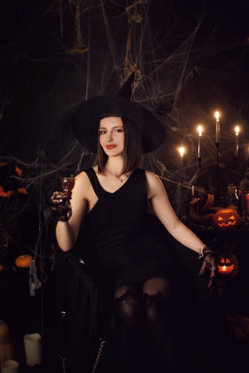 хэллоуин, halloween, портрет, portrait, осень, autumn, female portrait, женский портрет, фотосессия, photoshoot, портрет, студийный портрет, студийная фотосессия, ведьмочка, магия, ведьма, Ману Фалько