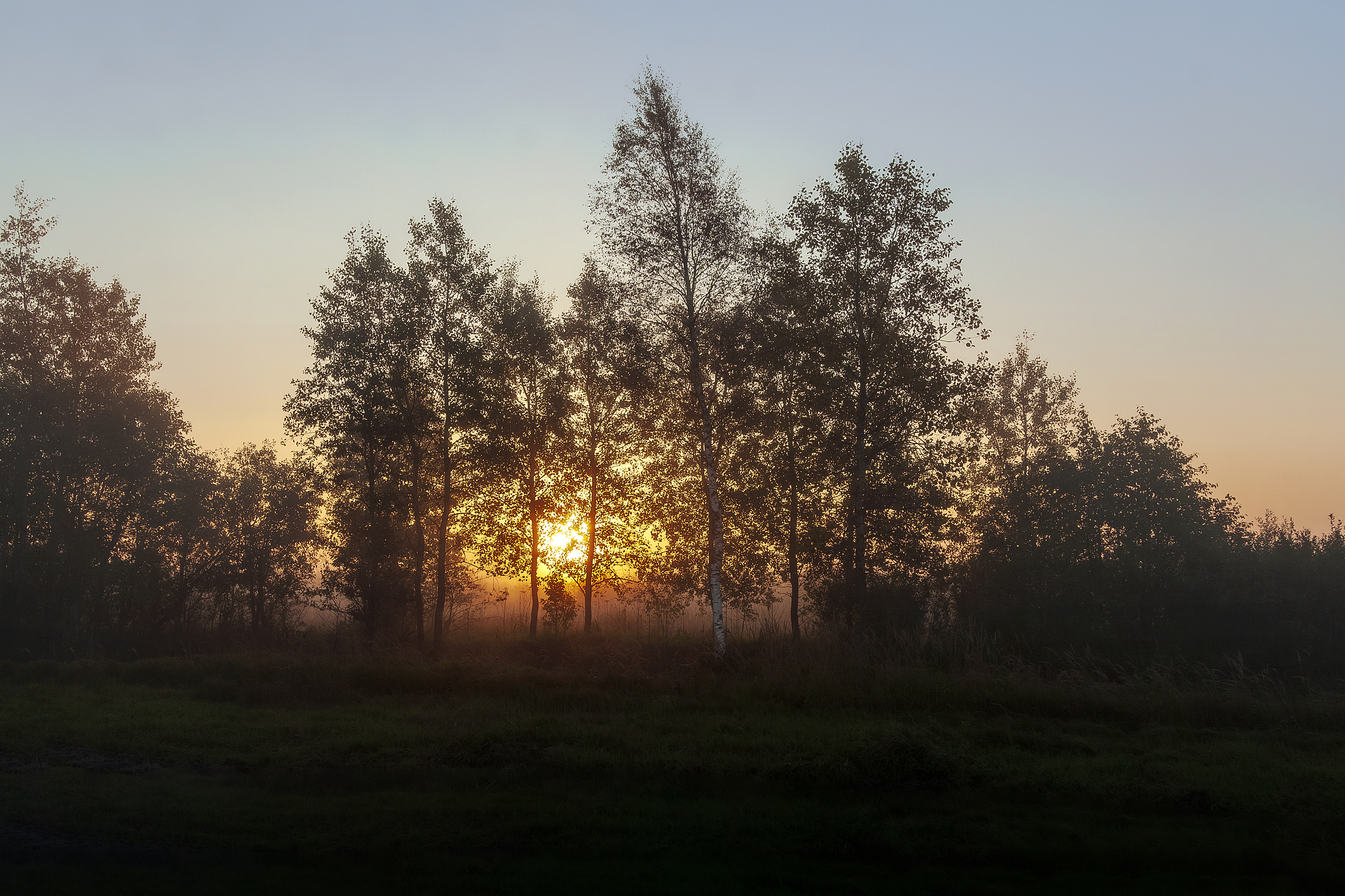 пейзаж, осень, рассвет, утро, Игнатьев Александр