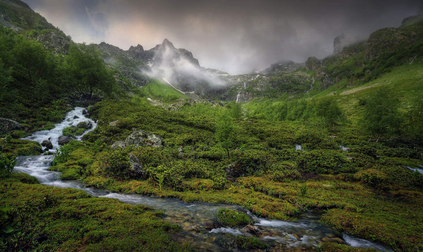 пейзаж горы Архыз Кавказ природа, Александр Бархатов