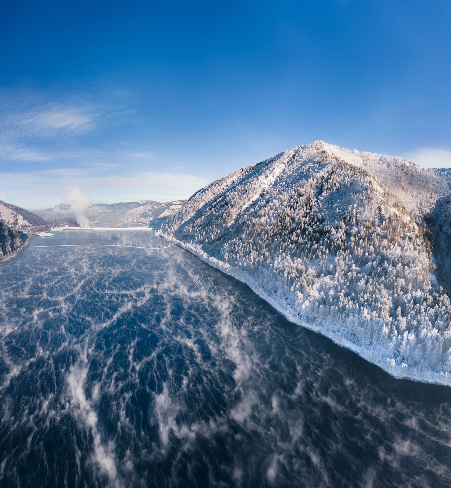 сибирь, енисей, хакасия, река, зима, siberia, yenisei, river, winter, Василеня Роман