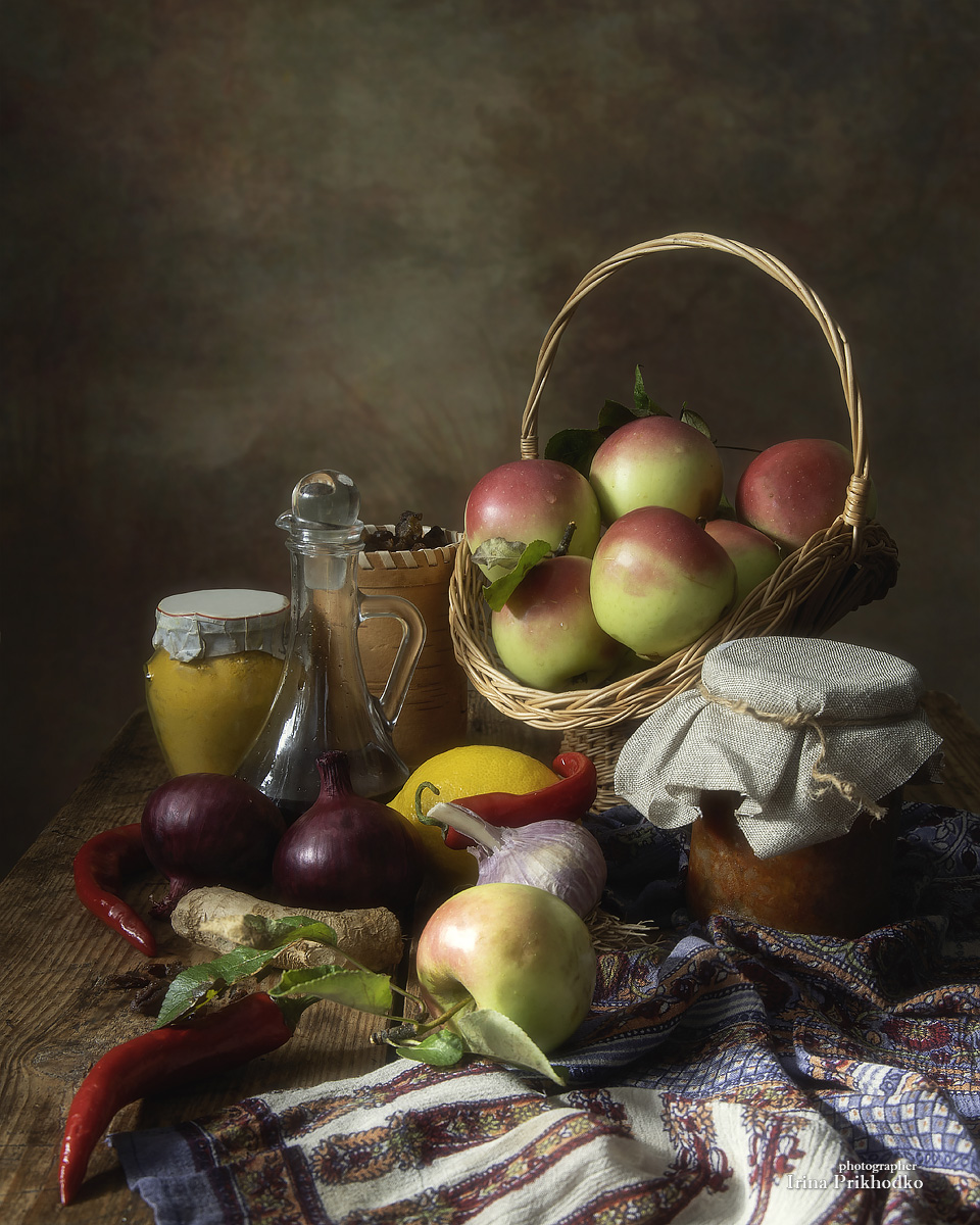 осень, заготовки, овощи, фрукты, яблоки, кухня, Приходько Ирина