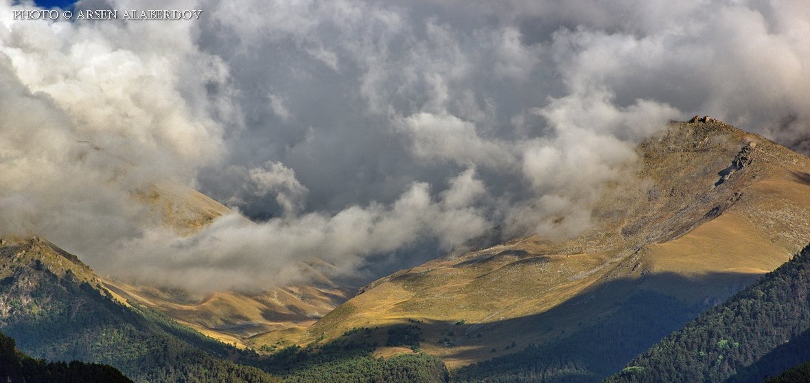 горы, тучи, облака, буря, горы, карачаево-черкесия, северный кавказ, непогода, Арсен Алабердов