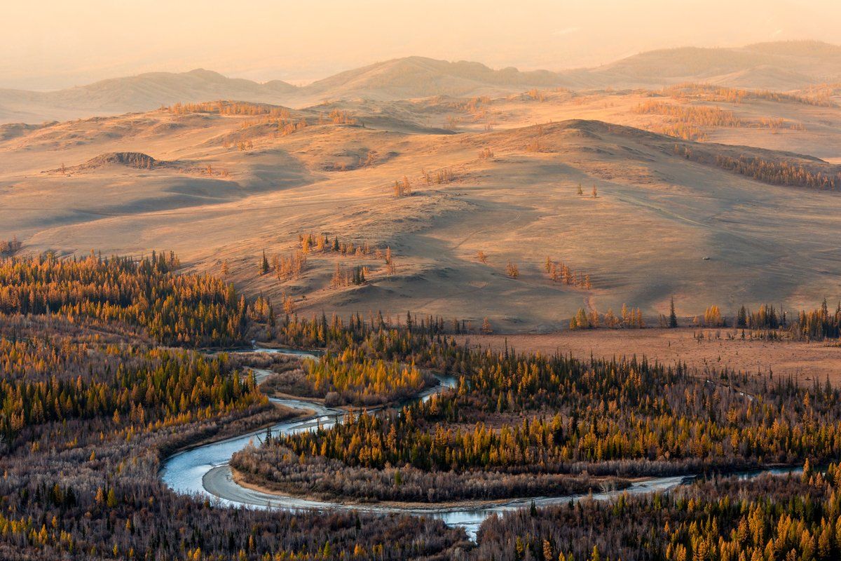 алтай, курайская степь, осень, чуя, Бруно Томский