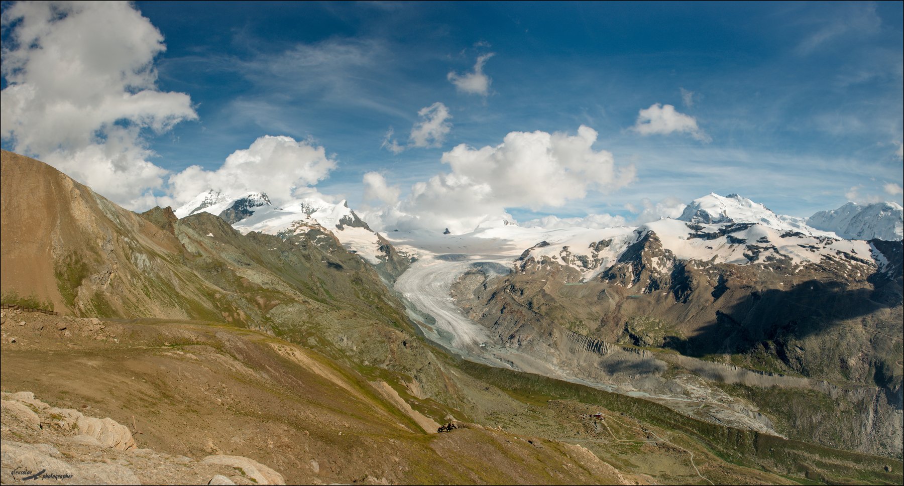 Альпы, Швейцария, Ледник, Александр
