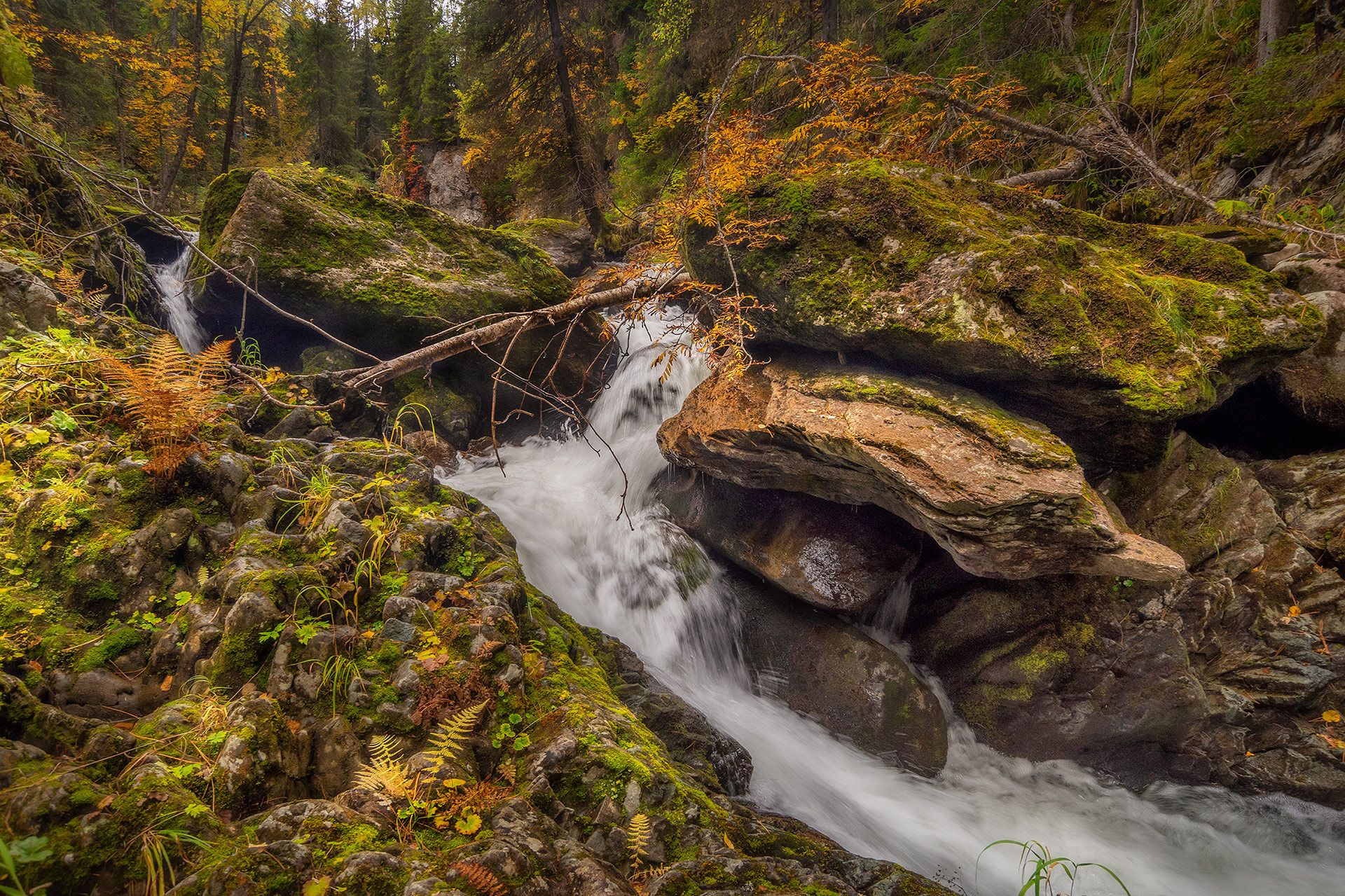 водопад, осень, пейзаж, природа, урал, вода, Гордейко Анна