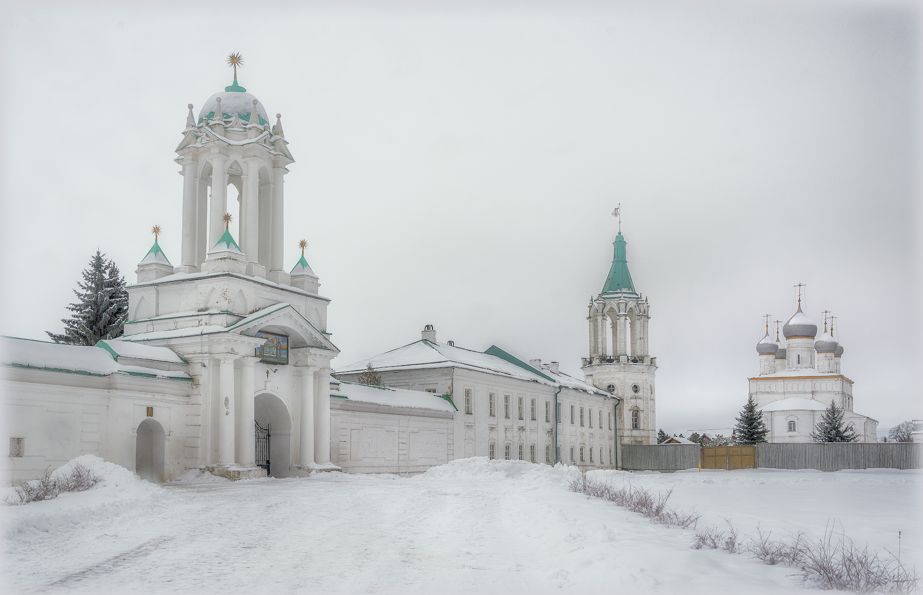 ростов великий, зима, снег, храмы, монастырь, Сергей Аникин