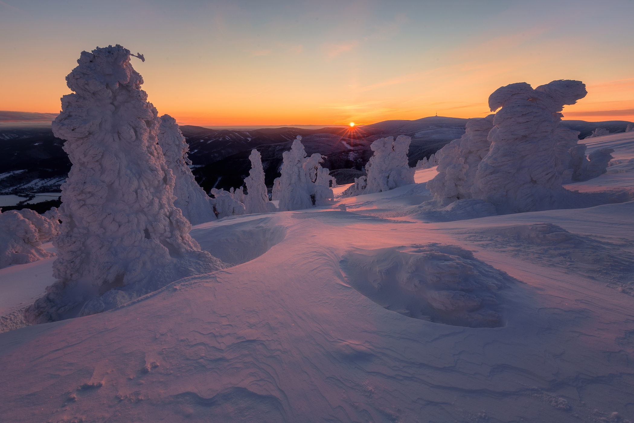 winter, landscape,morning, frost, Petr Fiala