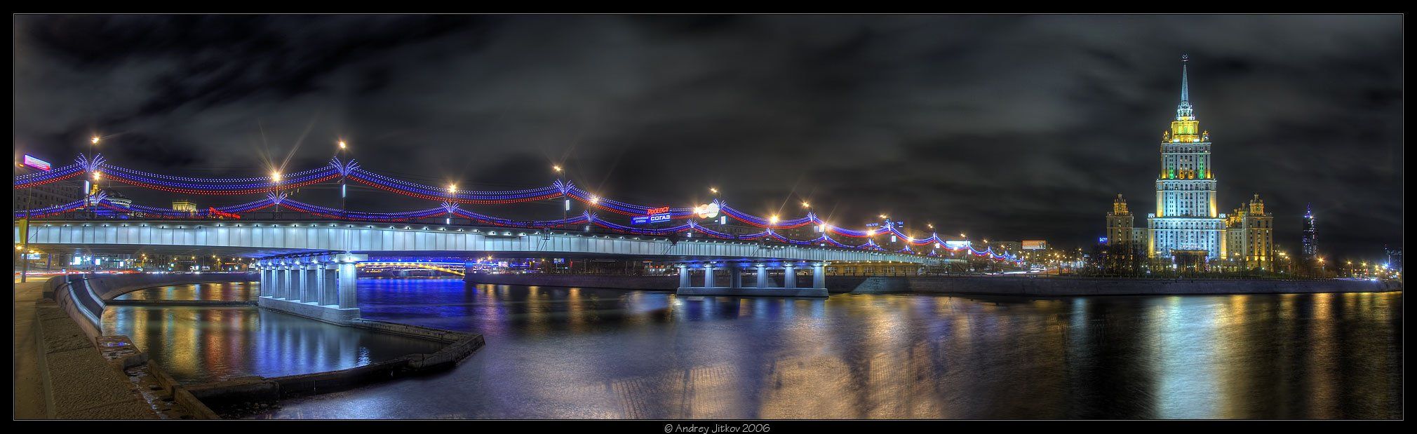 москва, ночь, город, панорама, украина, мост, photohunter, Андрей Житков