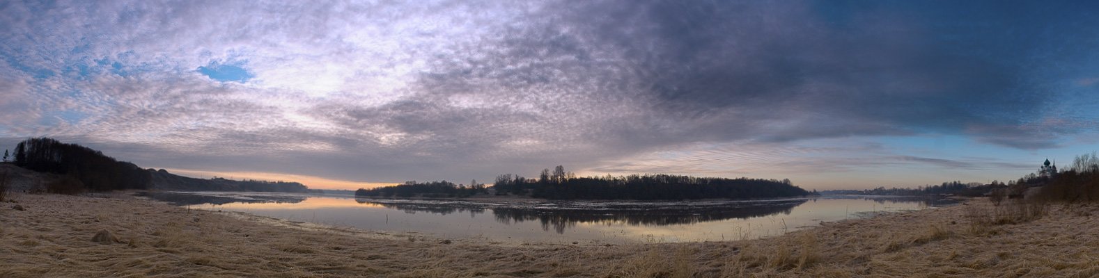 волхов, утро, весна, иней, Братаев Юра