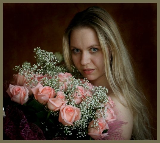 портрет,цветы,девушка,невеста, Володя из России