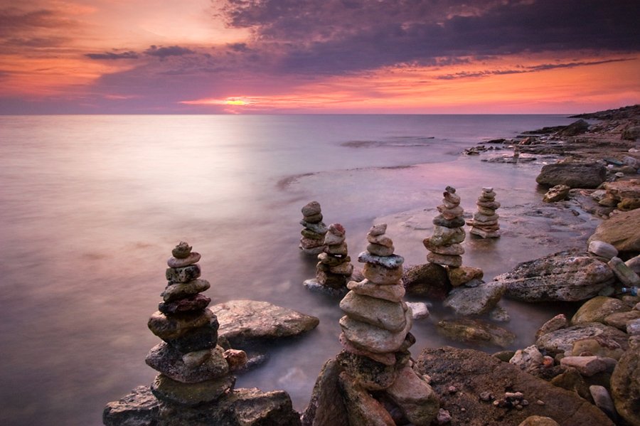 море,вечер,камни, Андрей  Золочевский