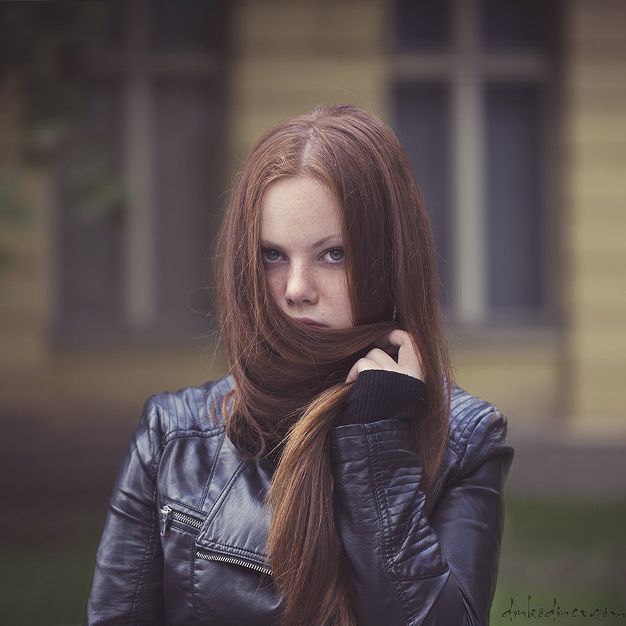 Hair, Passion, Portrait, Red hair, Woman, Девочка, Портрет, Портрет девушки, Динко Динев