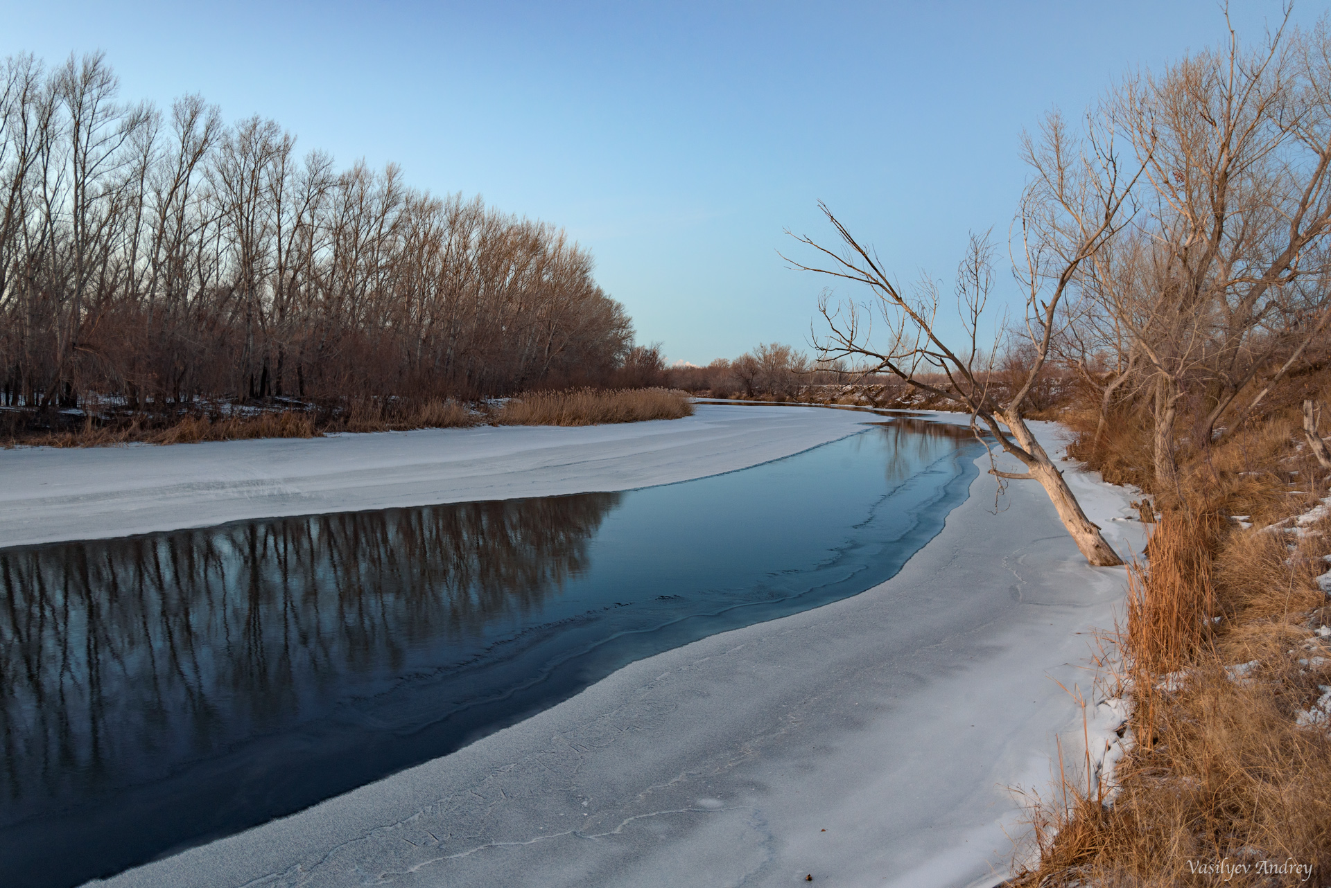 река урал, зима, оренбургская область, природа, Vasilyev Andrey