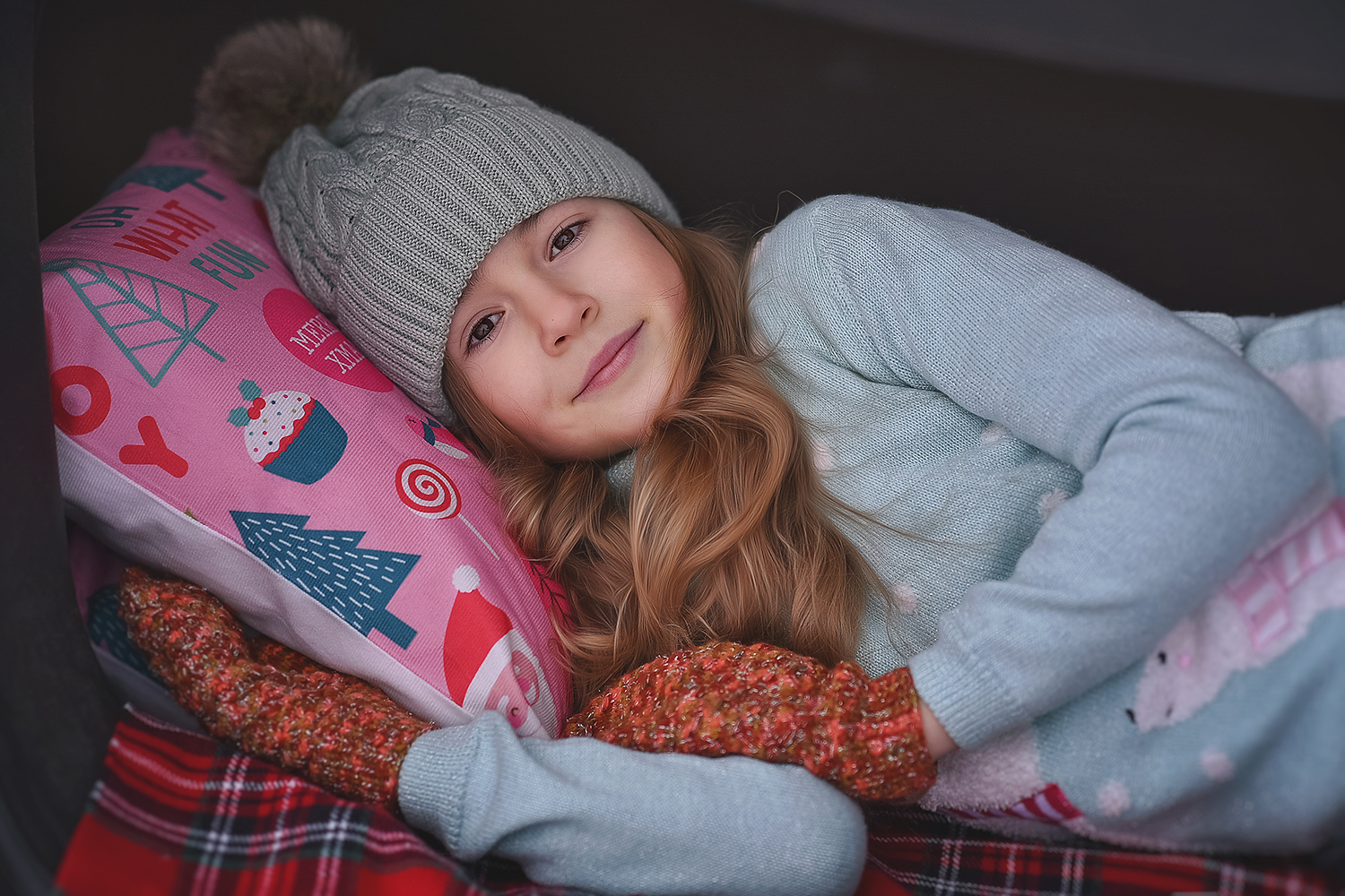 портрет зима девочка, Светлана Леонова