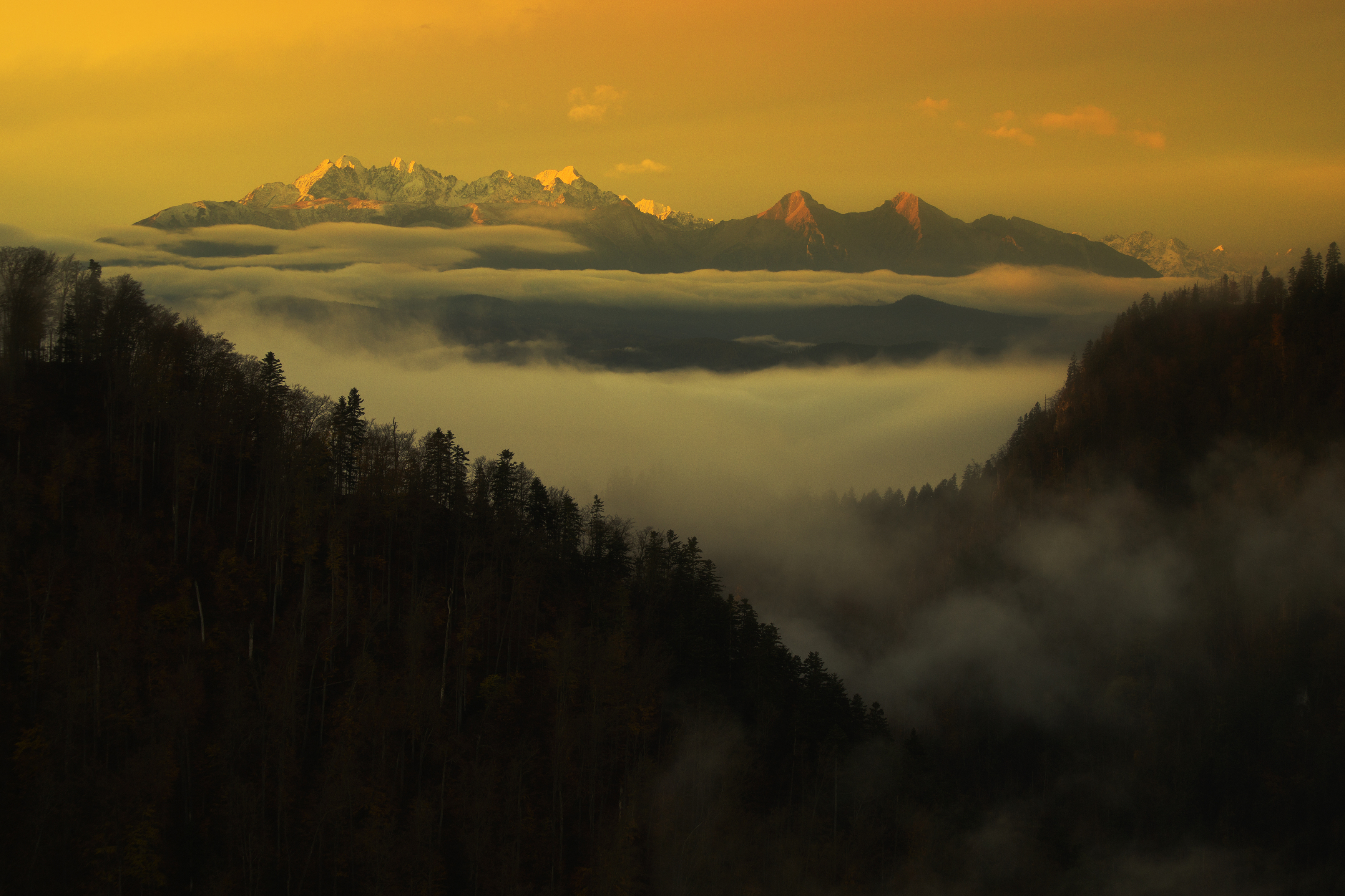 Horizontal, Photography, Mountain, Nature, Landscape, Cloud, Fog, Sunrise, Dawn, Tatra, Moutains, Tatry, Poland, Landscape, Damian Cyfka