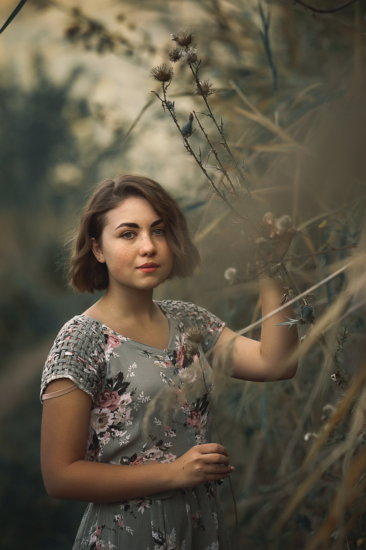 портрет, девушка, Нурлан Копобаев