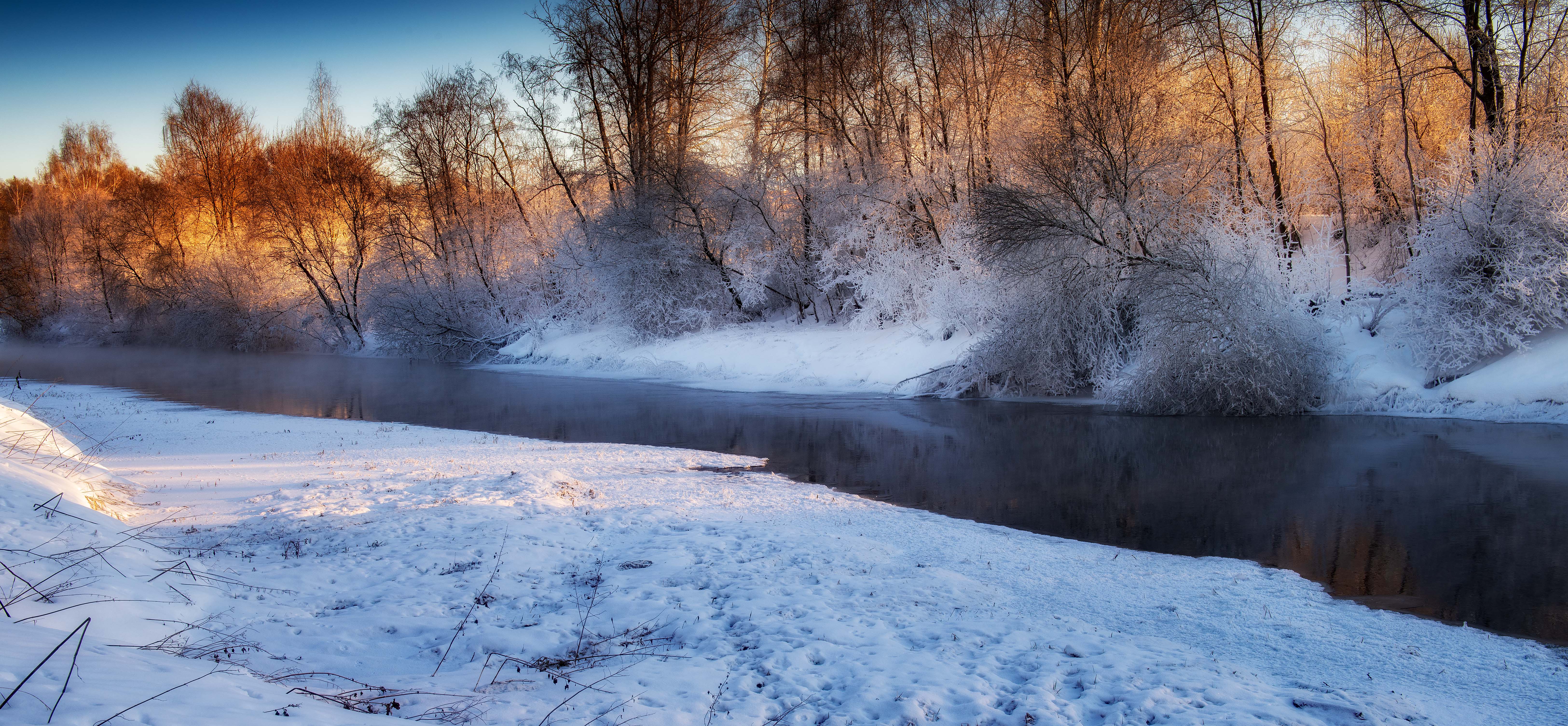 природа,пейзаж,река,подмосковье,мороз, Павел Ныриков