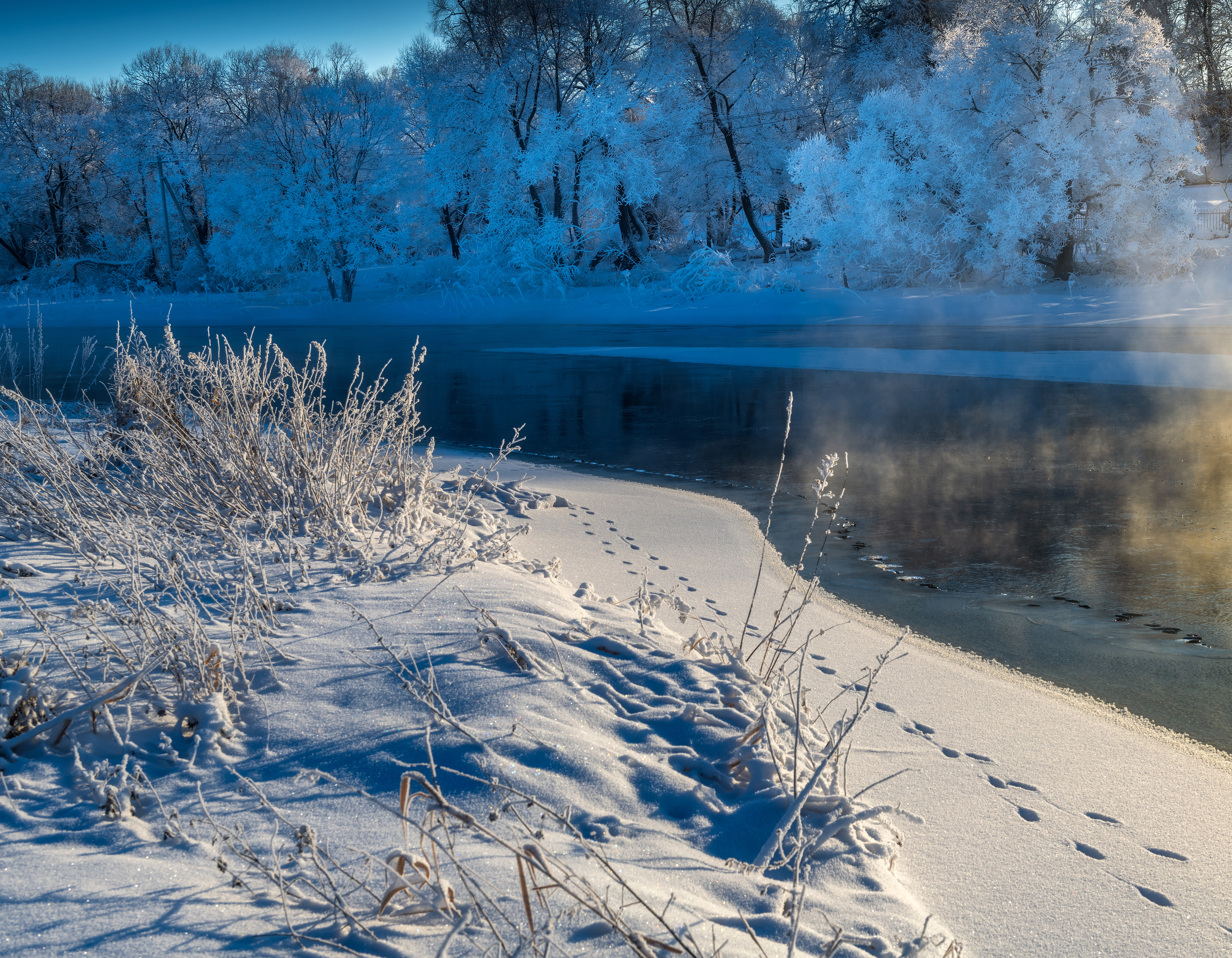 природа,пейзаж,река,снег,подмосковье, Павел Ныриков