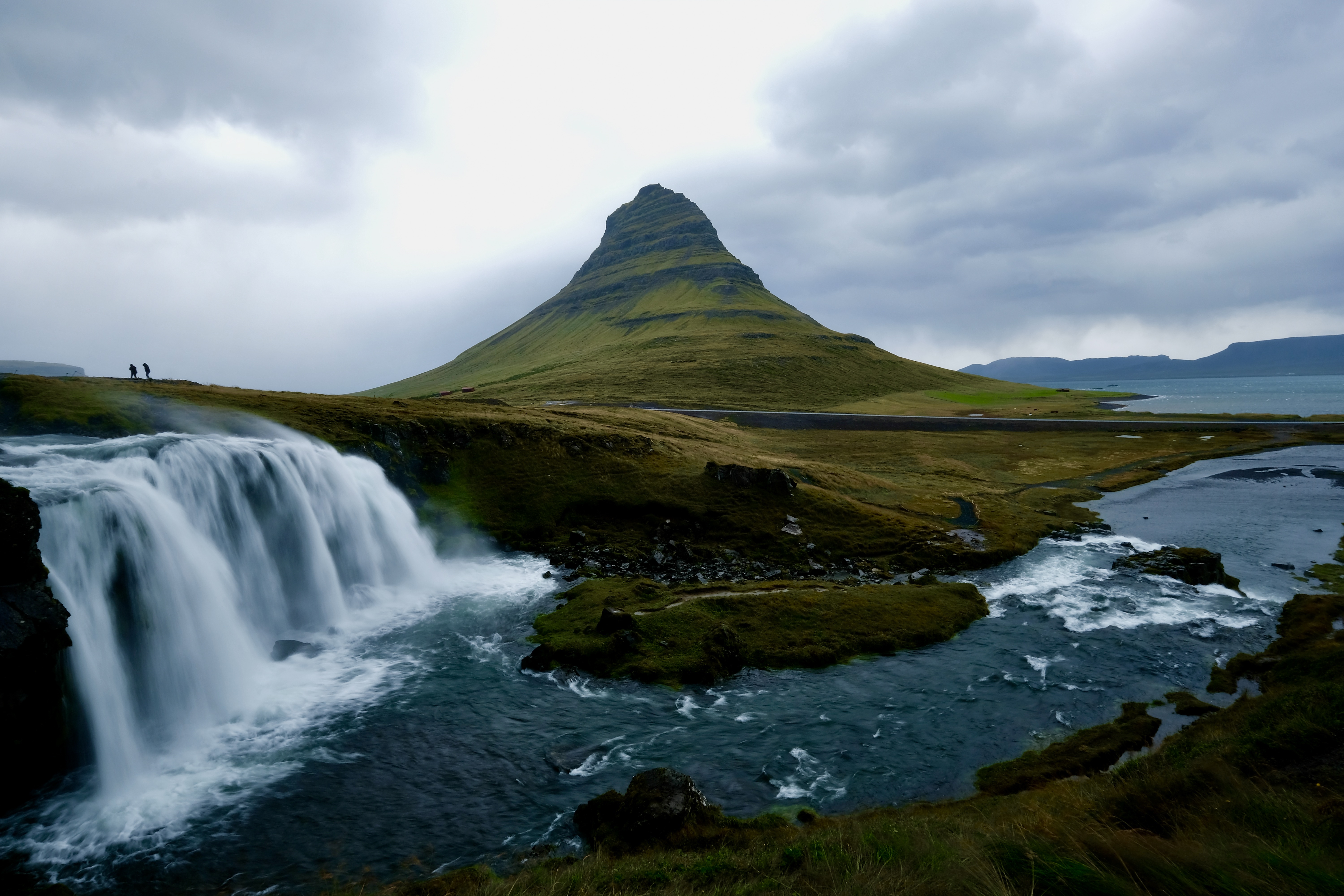 Landscapes, nature, Kirkjufellsfoss, waterfall, Iceland, travel, storm, river, people, , Svetlana Povarova Ree