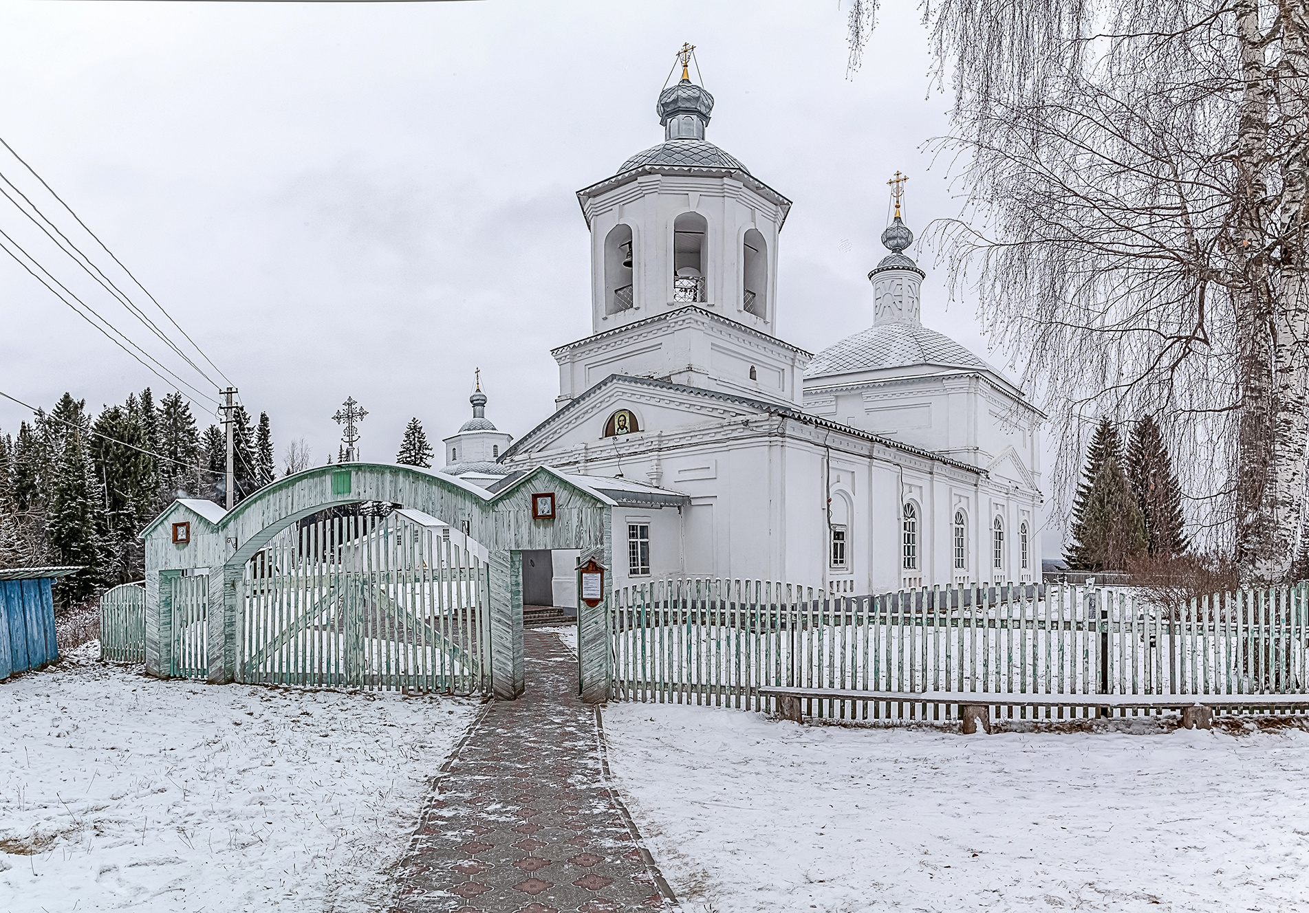 туровец, церковь, ворота, Анкудинов Леонид