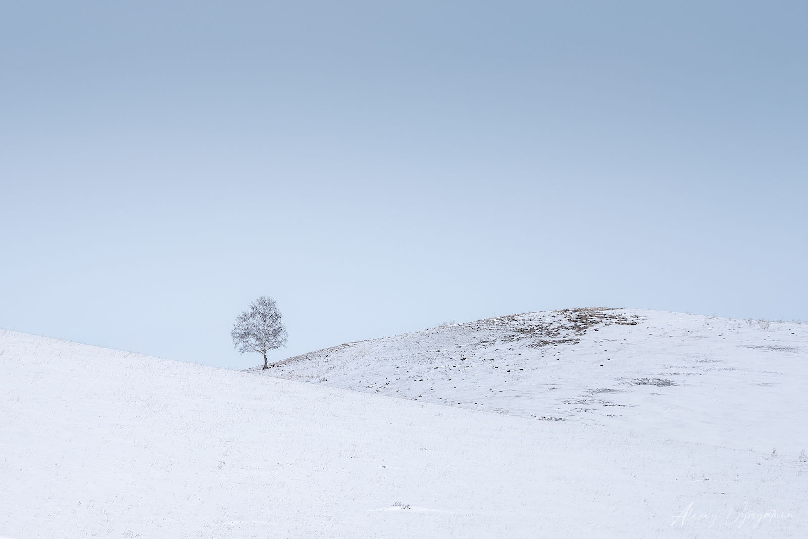altay, winter, minimalism, snow, outdoor, landscape, Алексей Вымятнин