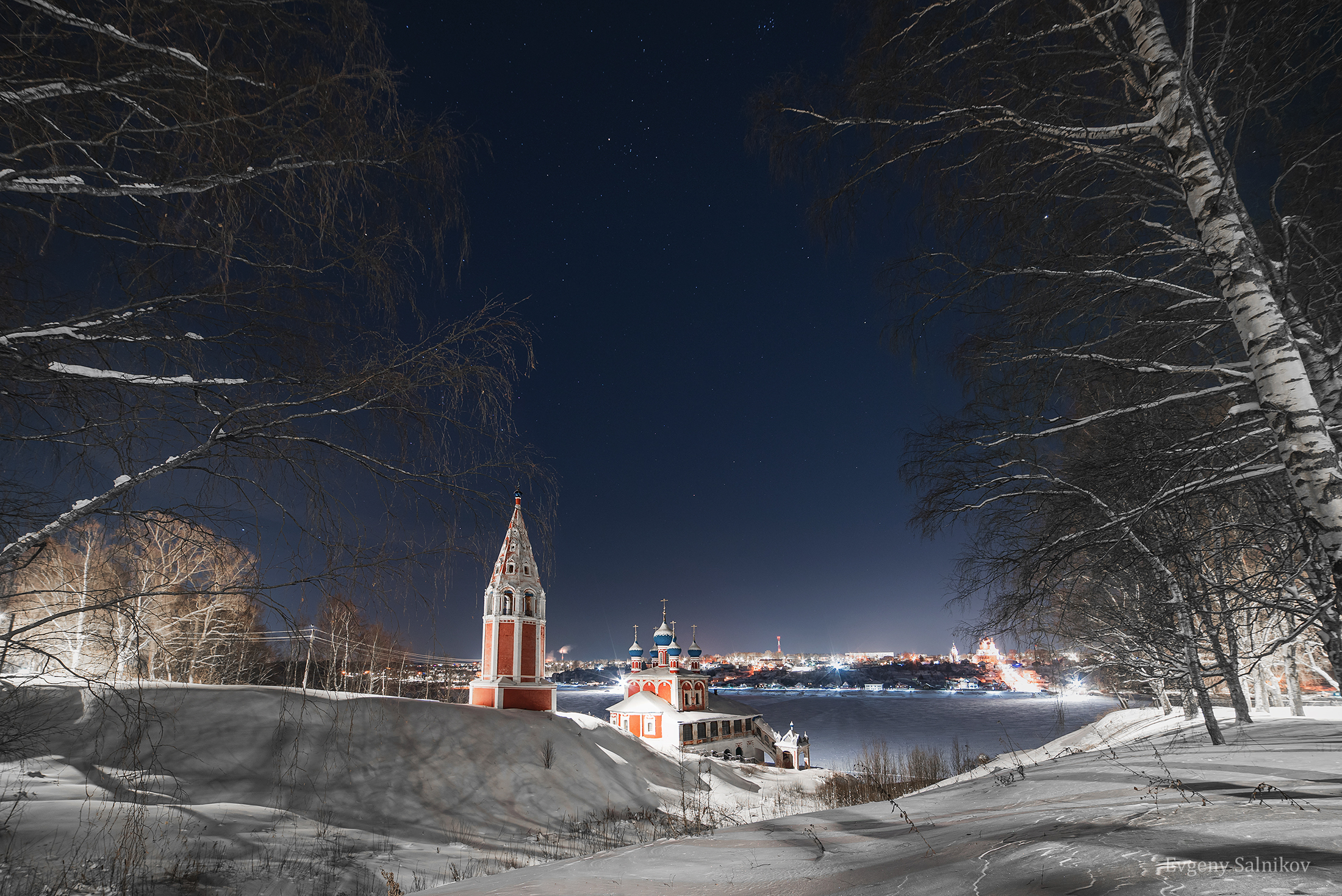 казанская церковь зима ночь звезды волга тутаев романов-борисоглебск, Сальников Евгений