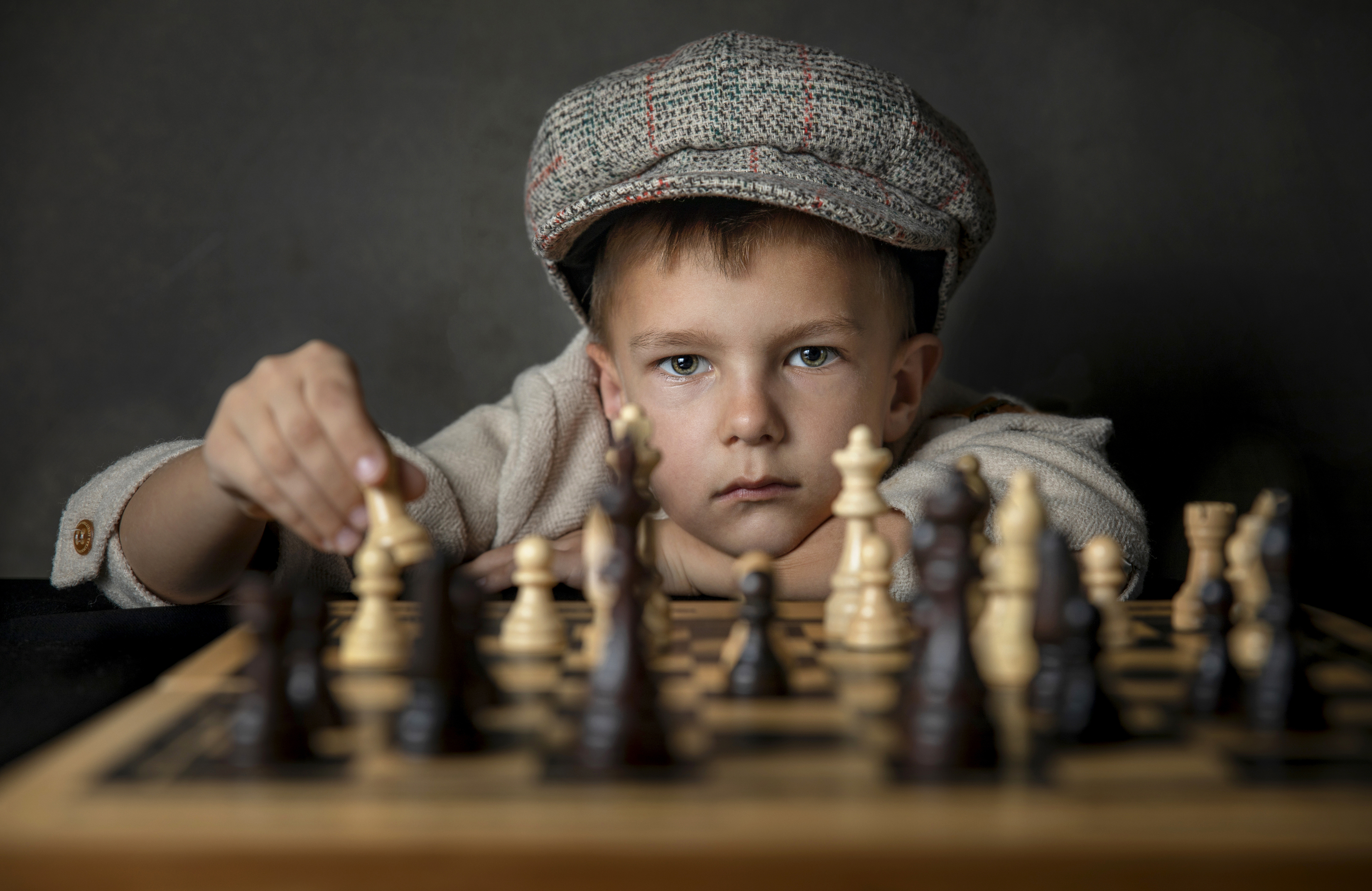 chess, boy, hat, Горбачева Маментьева Татьяна