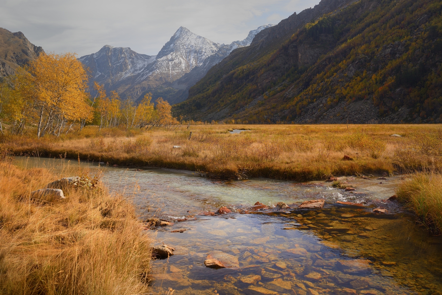 горы осень узункол ручей, Александр Жарников