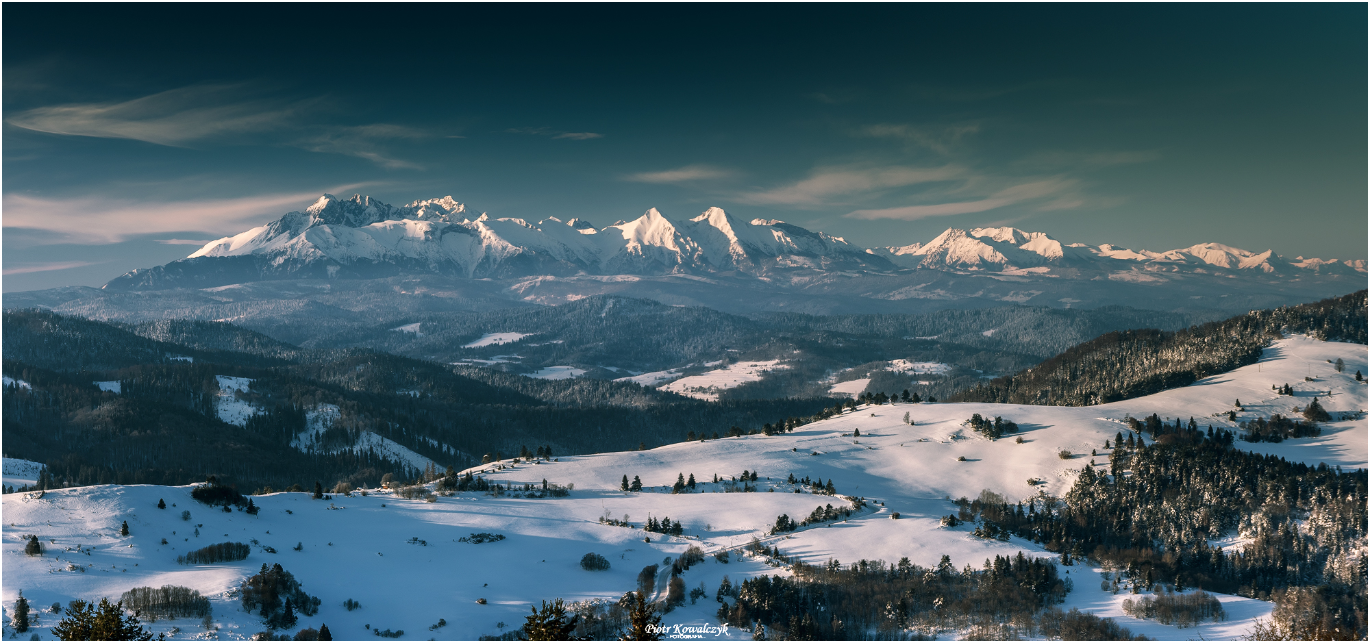 słowacja, tatry, góry, zima, panorama, Kowalczyk Piotr