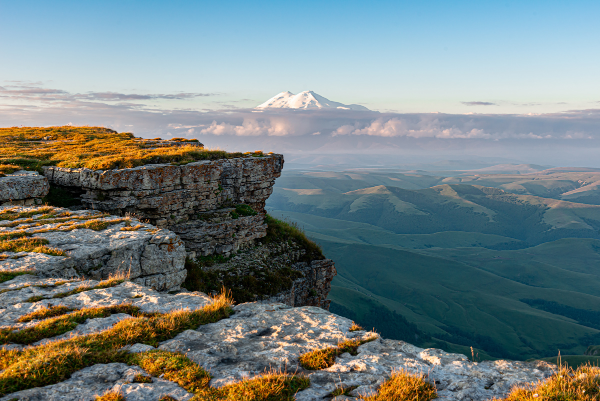 Эльбрус плато облака восход, Anatoly