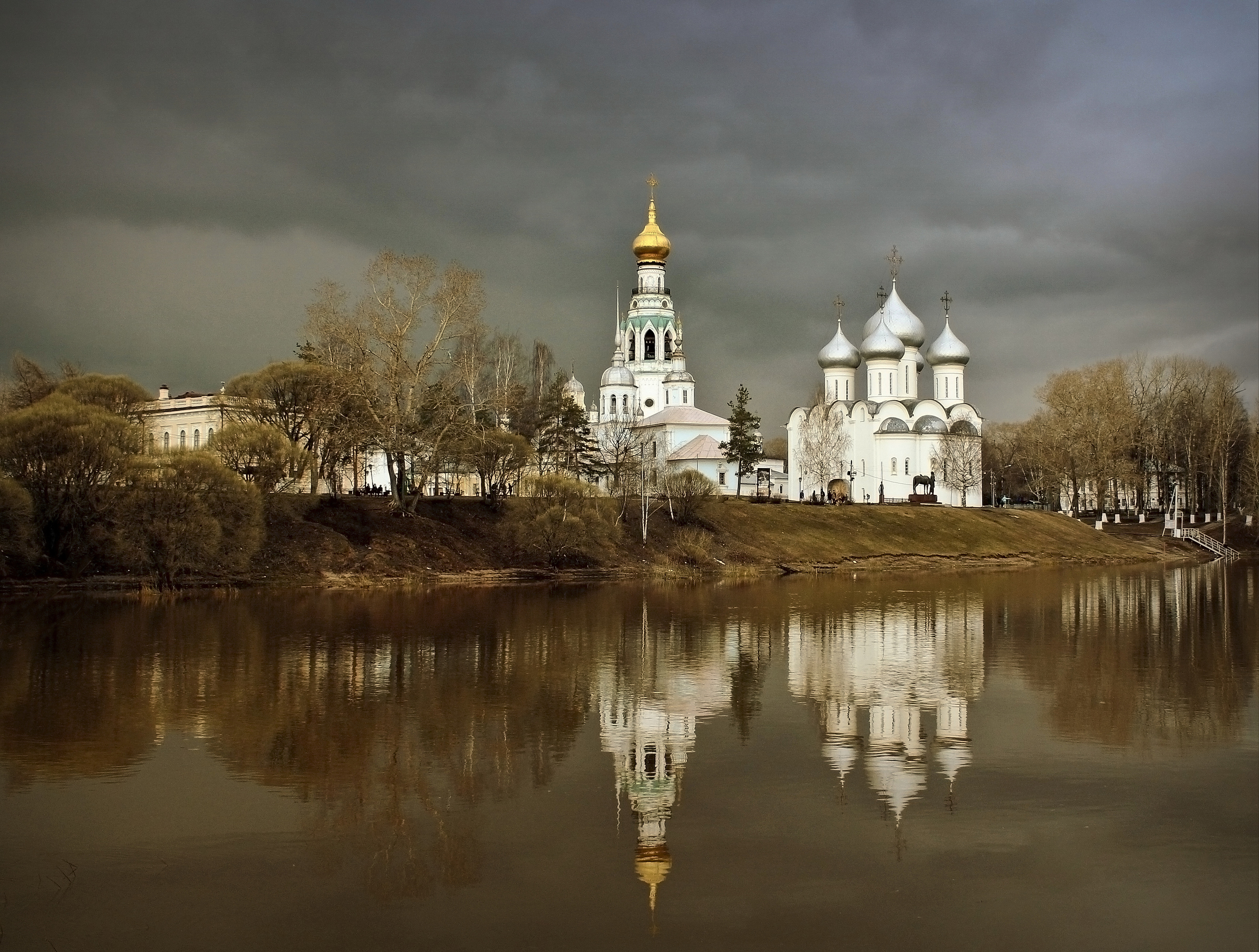вологда, храм, церковь, река, весна, соборная горка, Наталия Колтакова