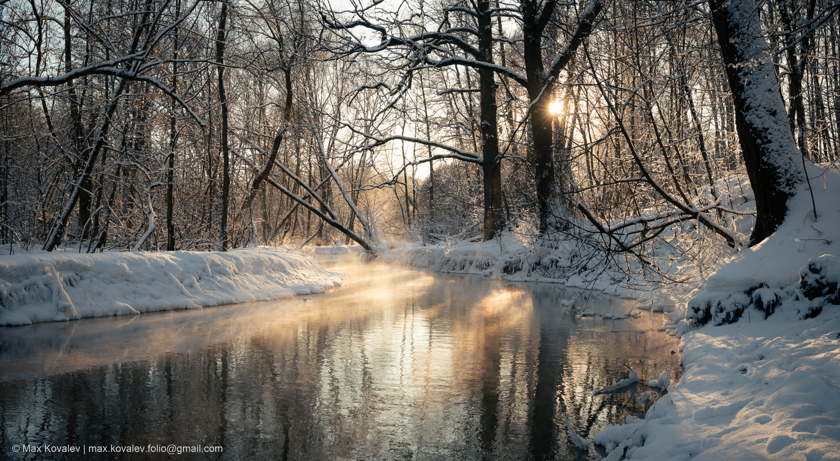 Europe, Kuzminki, Moscou, Moscow, Russia, frost, hoar-frost, nature, park, snow, steam, winter, Европа, Кузьминки, Москва, Пономарка река, Россия, Чурилиха река, зима, иней, мороз, пар, парк, природа, снег, солнечно, Максим Ковалёв