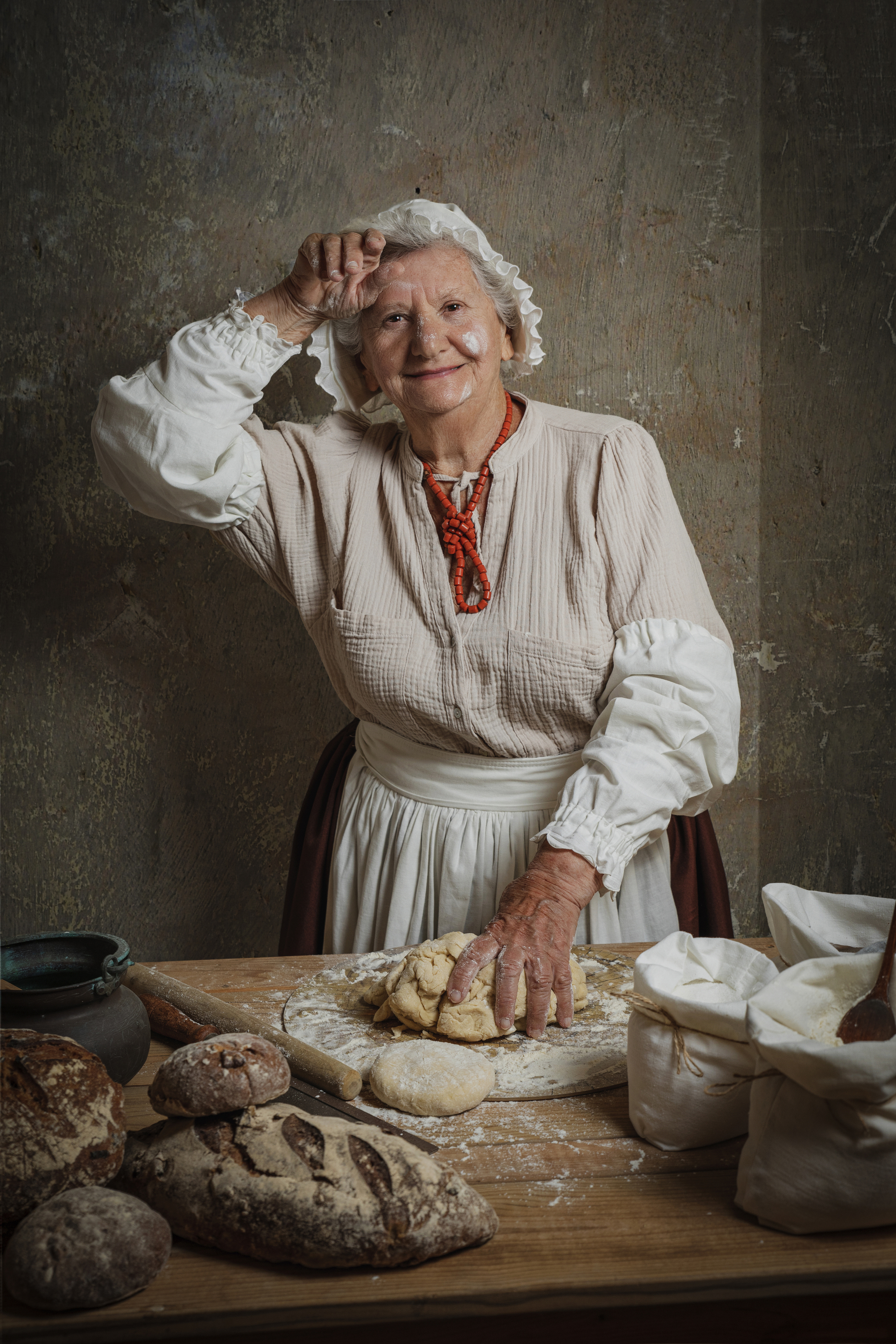 Bred, Bakery, woman, dough., Горбачева Маментьева Татьяна