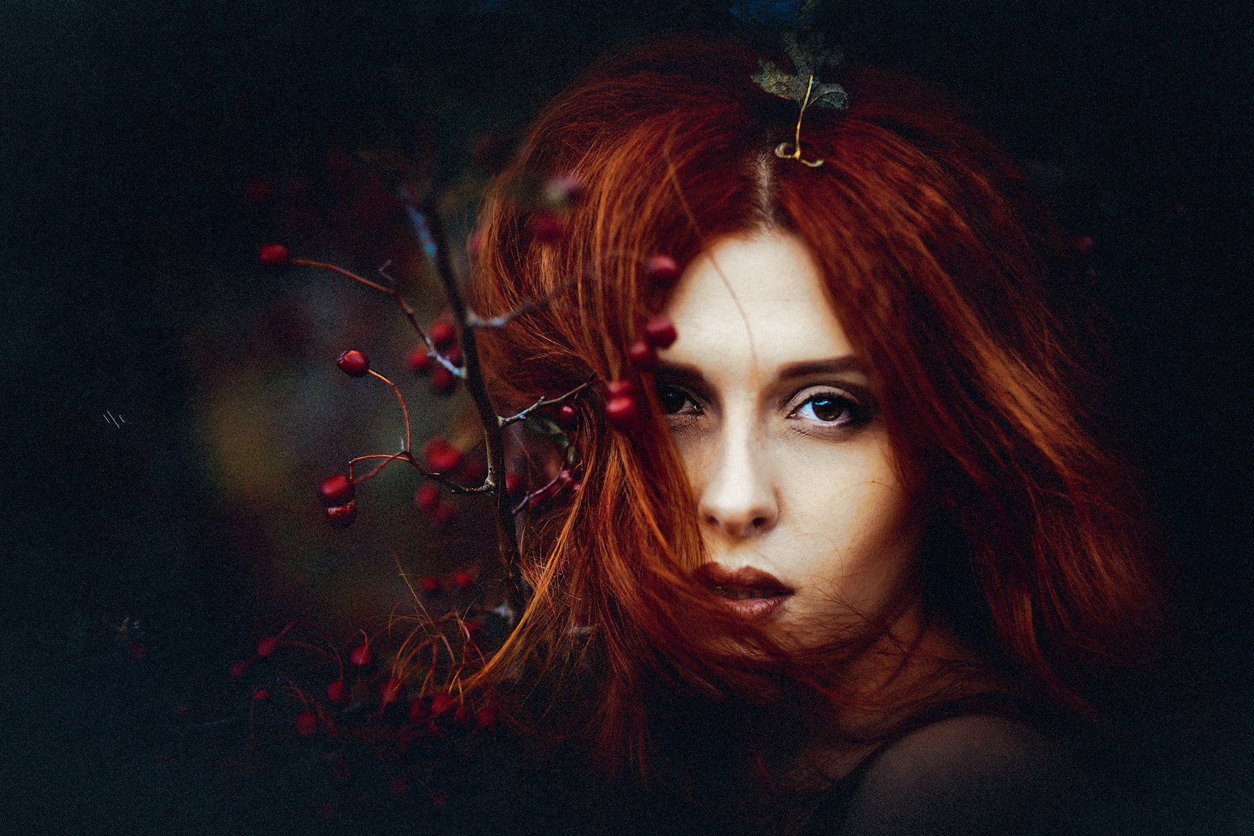 Autumn, Portrait, Redhead, Toning, Woman, Руслан Болгов (Axe)