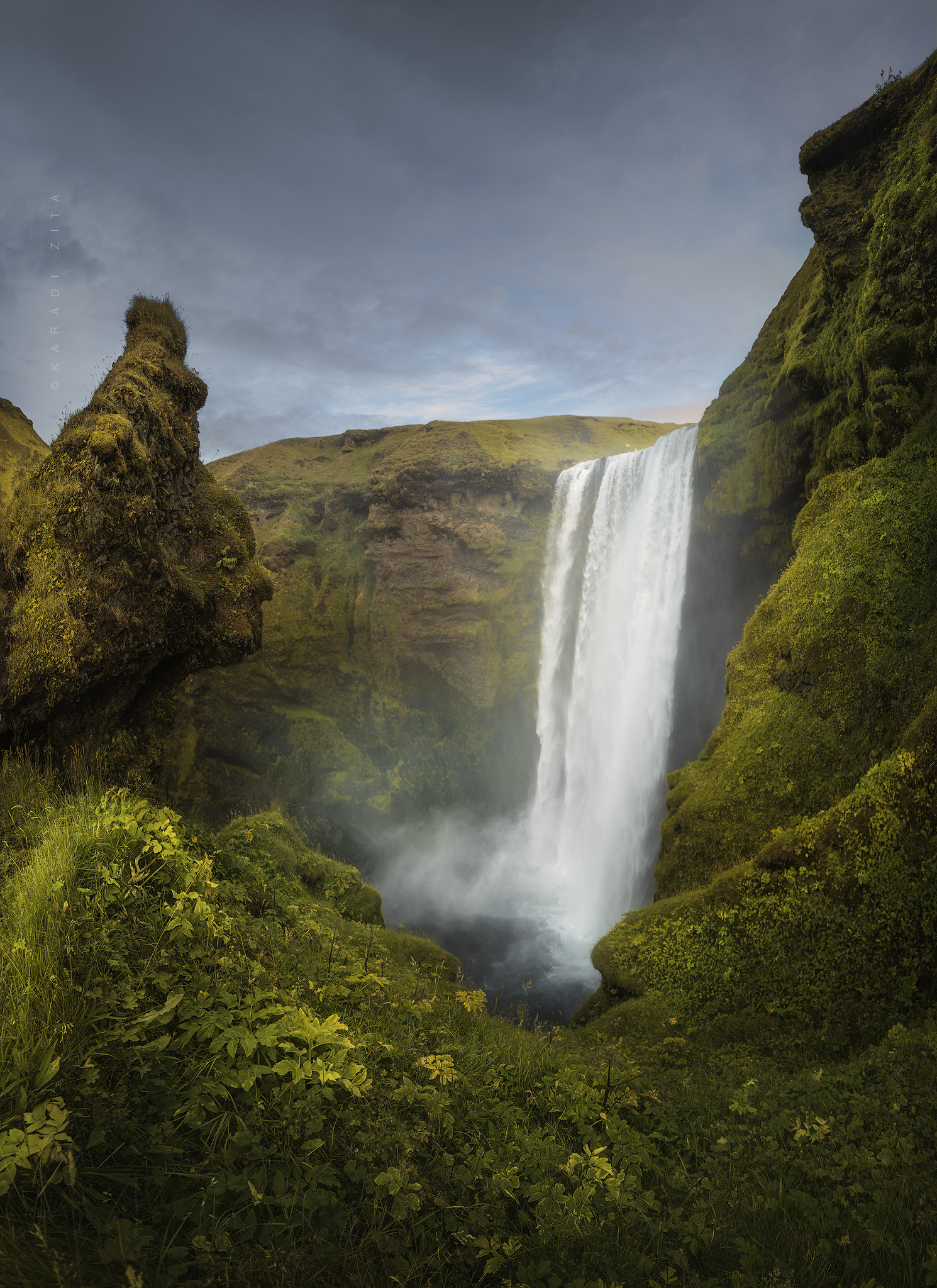 iceland, waterfall, longexpo, landscape, Karádi Zita