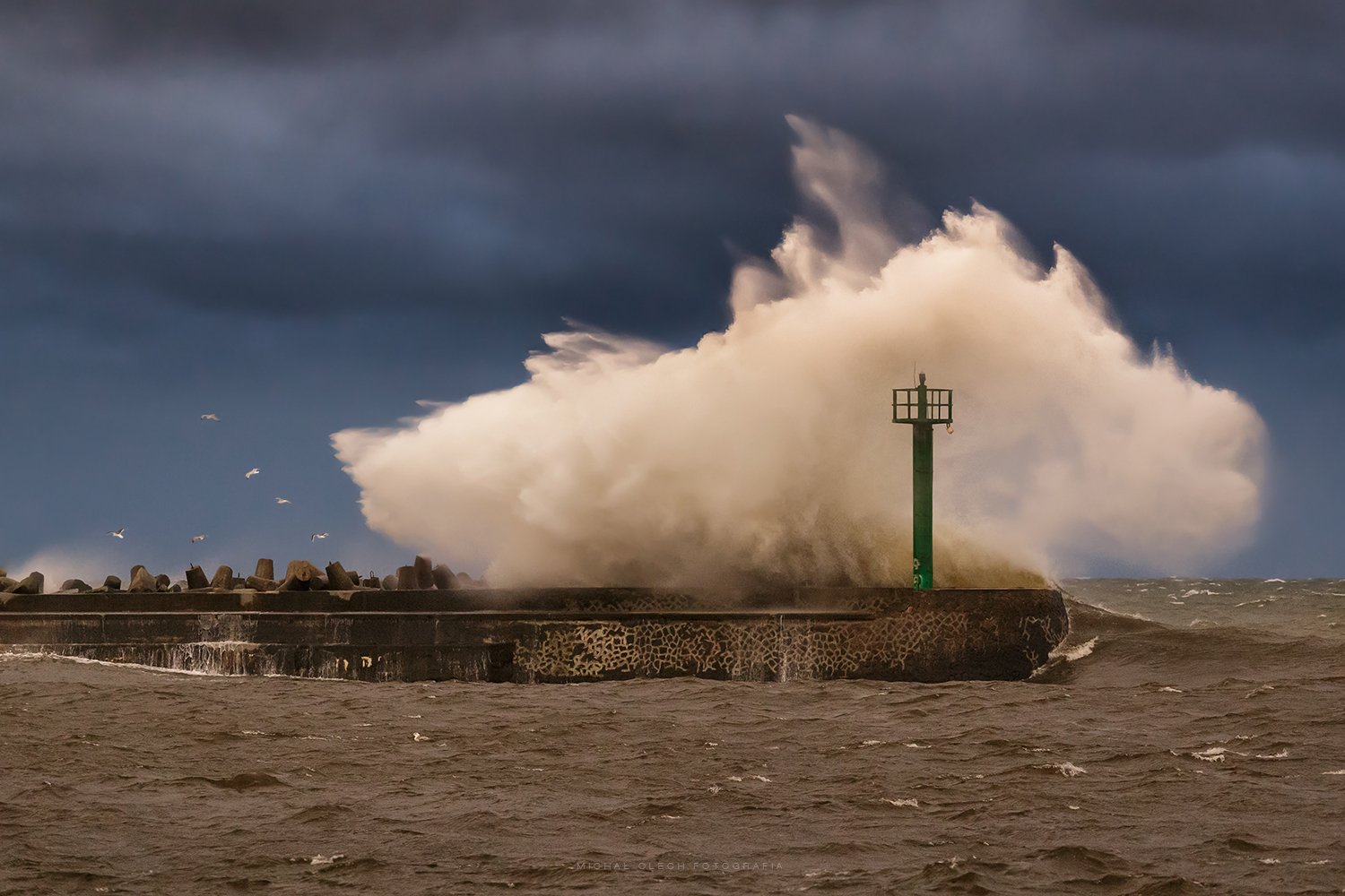 Балтийское море, буря, baltic sea, storm, Michał Olech